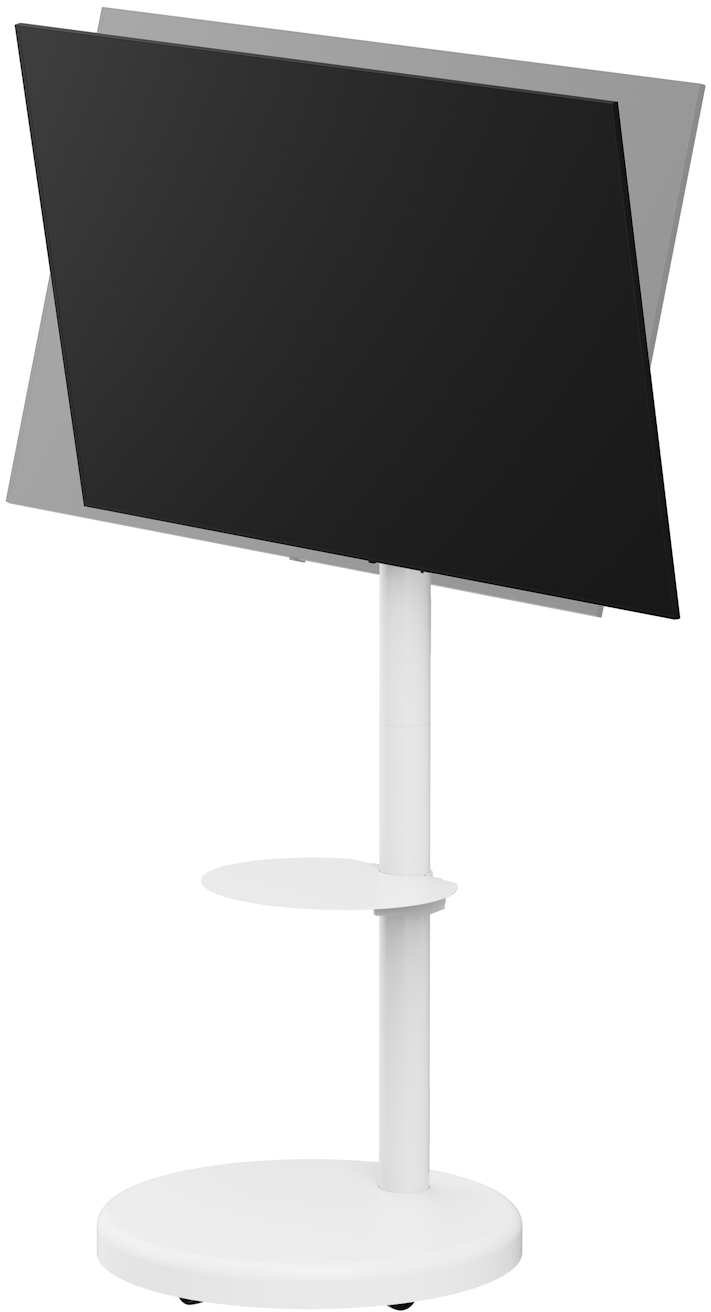 Ewent - Suporte Móvel de Chão Ewent EW1550 Heavy-Duty Mobile TV Floor Stand 37" - 86" Branco