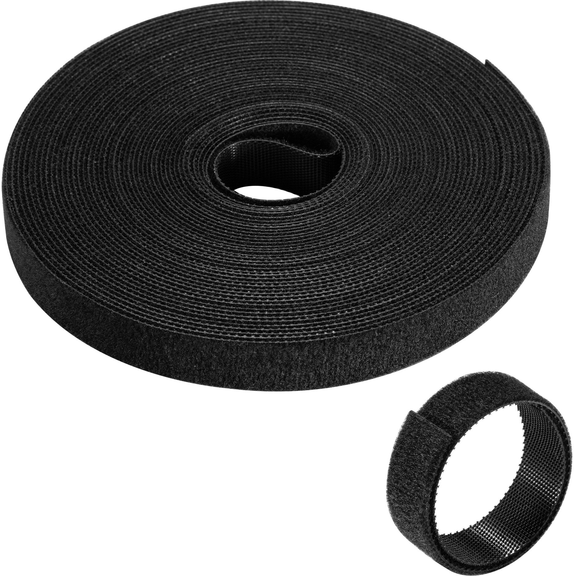 Picture of Picture of Tira de Velcro Organizadora de Cabos Ewent EW1563 Hook & Loop Reutilizáveis 15mm 10 metros Preta