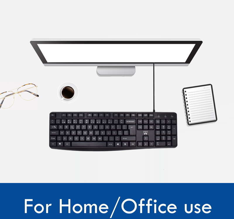 Ewent - Teclado Ewent Business USB Quiet Typing PT Preto