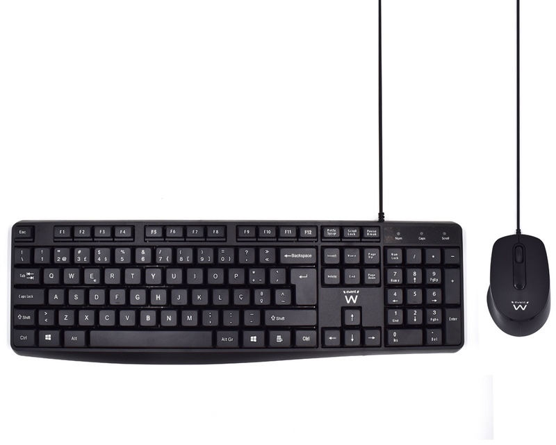 Ewent - Teclado + Rato Ewent PT Preto