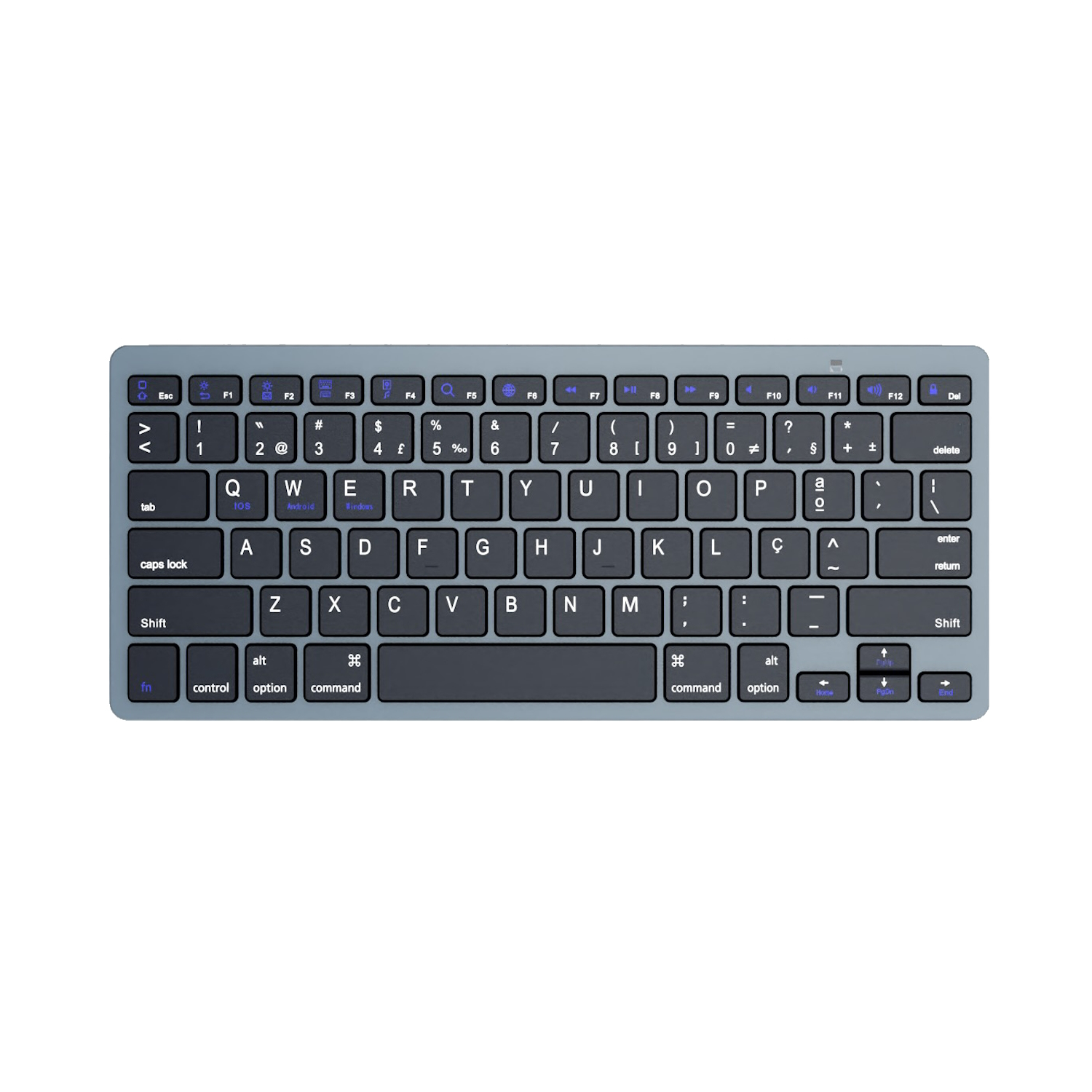 Ewent - Teclado Ewent EW3120 Ultra-Slim Bluetooth PT Cinza