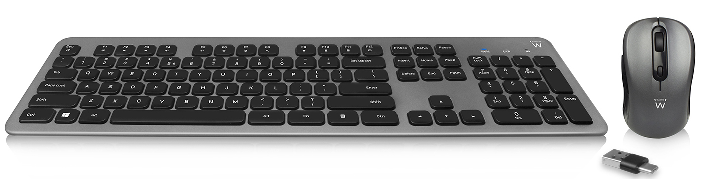 Ewent - Teclado + Rato Ewent EW3259 Wireless Silent (PT)