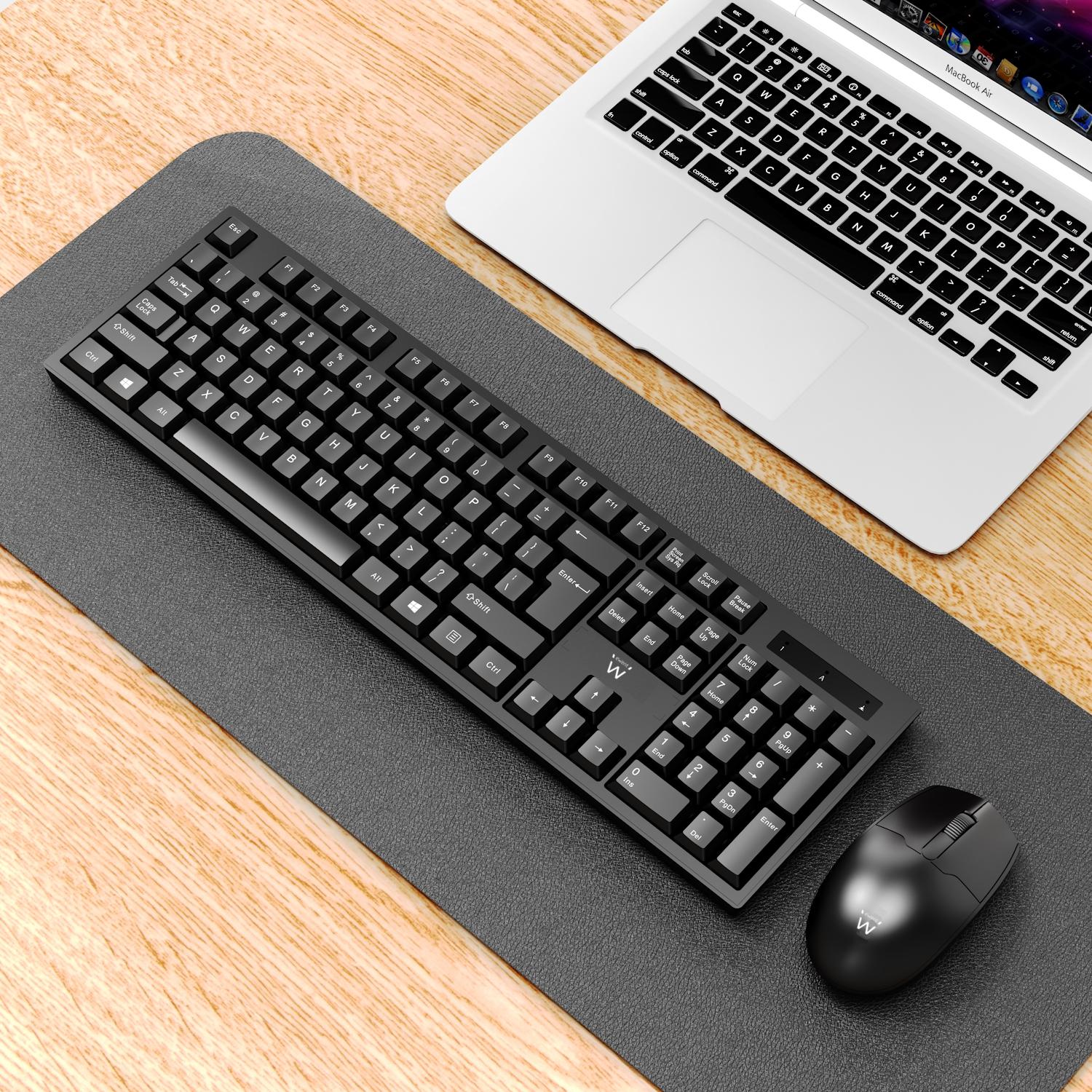 Ewent - Teclado + Rato Ewent Wireless PT Preto