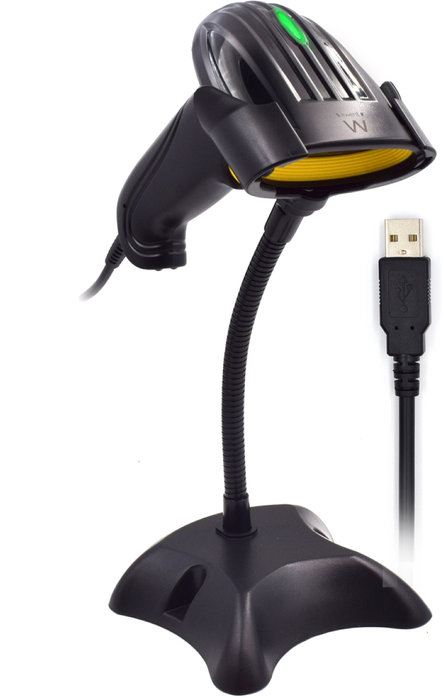 Ewent - Leitor Código Barras Ewent EW3400 USB Laser 1D c/ base