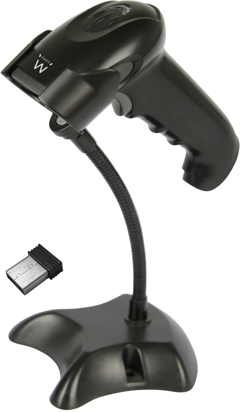 Picture of Picture of Leitor Código Barras Ewent EW3431 Wireless Laser 2D c/ base
