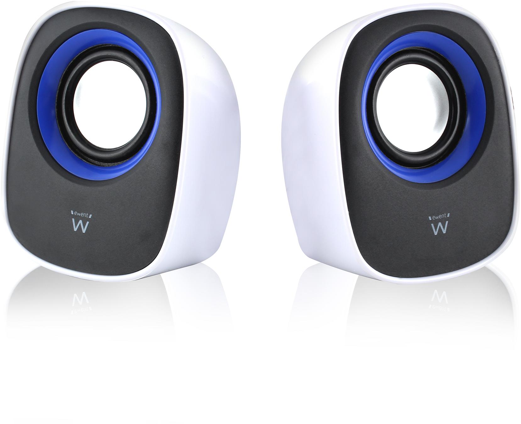 Picture of Picture of Colunas Ewent Estéreo 2.0 5W RMS Brancas