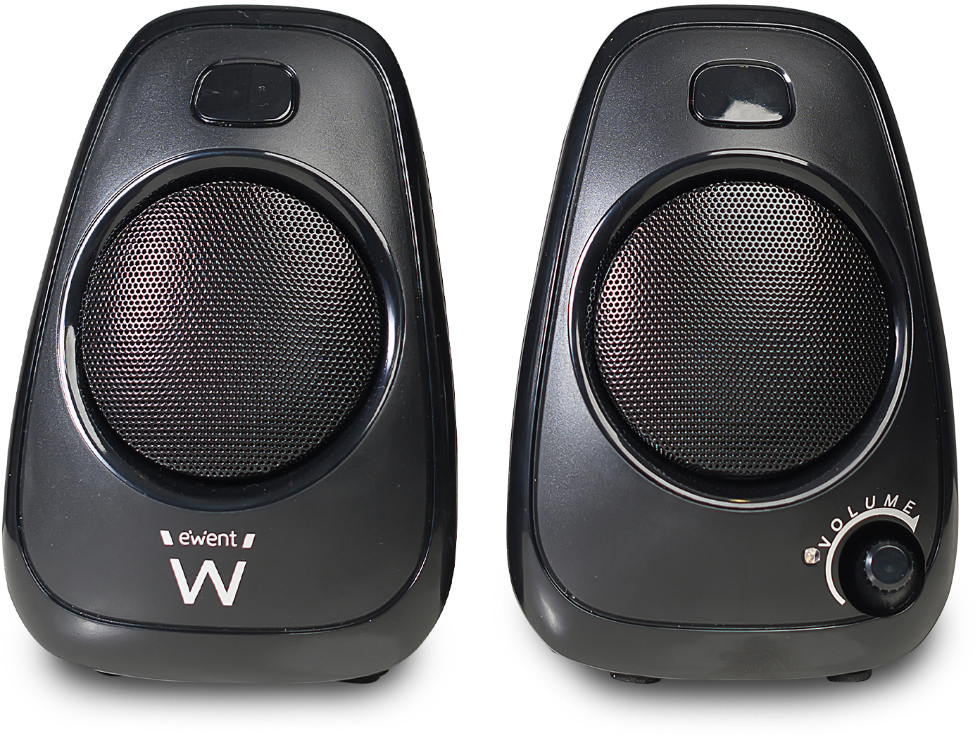 Picture of Picture of Colunas 2.0, 10W, Built-in volume, 3.5 mm jack, Alimentação USB, Preta