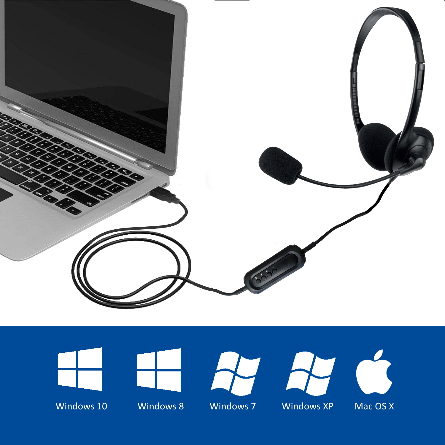 Ewent - Headset Ewent EW3568 USB