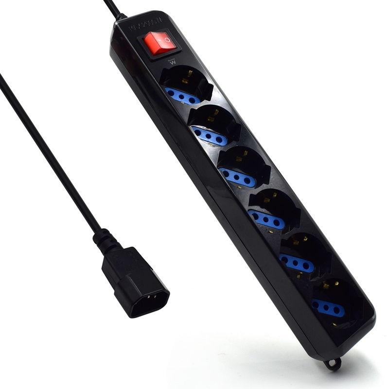 Ewent - Régua Ewent para UPS 6 Tomadas 1.5 M
