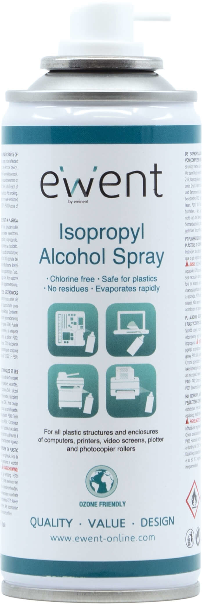 Ewent - Spray Ewent Alcool Isopropílico 70% 200ml