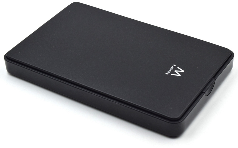 Ewent - Caixa HDD/SSD Ewent 2.5" SATA USB 2.0 Preta s/parafusos
