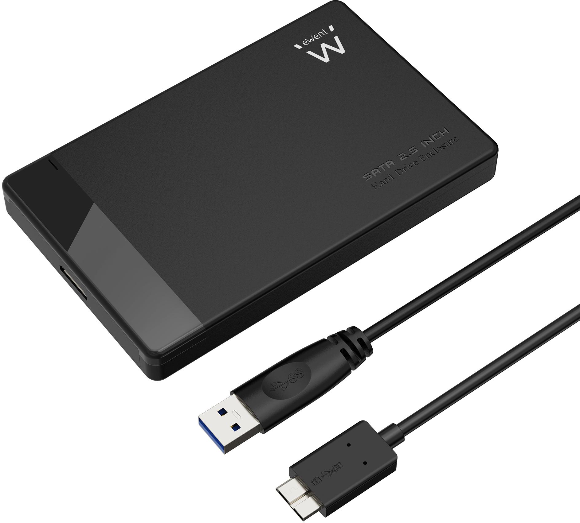 Picture of Picture of Caixa Externa 2.5" Ewent EW7049 USB 3.2 Gen 1 (USB 3.0) SATA HDD/SSD Preta