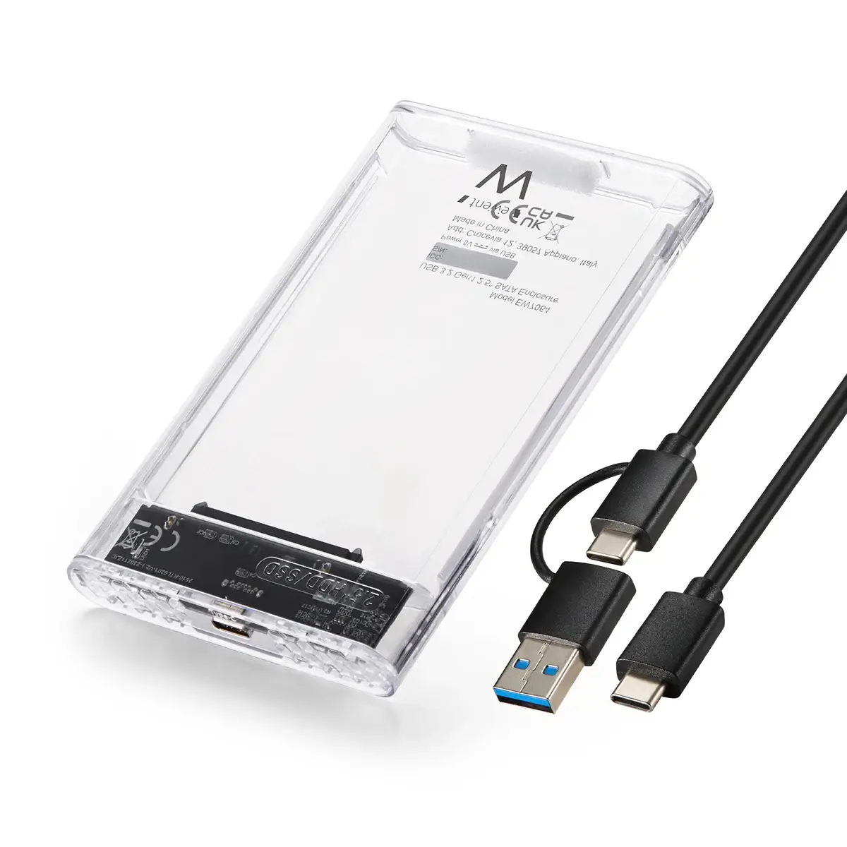 Picture of Picture of Caixa Externa 2.5" Ewent EW7064 USB 3.2 Gen1 (USB 3.0) HDD/SSD Transparente Screwless