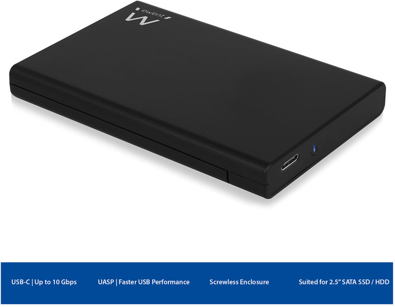 Ewent - Caixa HDD/SSD Ewent 2.5" USB-C 3.2 Gen2 SATA HDD/SSD