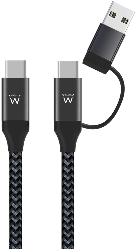 Ewent - Cabo de Carregamento Ewent EW9918 USB-C 2 em 1