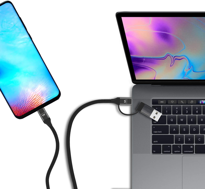 Ewent - Cabo de Carregamento Ewent EW9918 USB-C 2 em 1