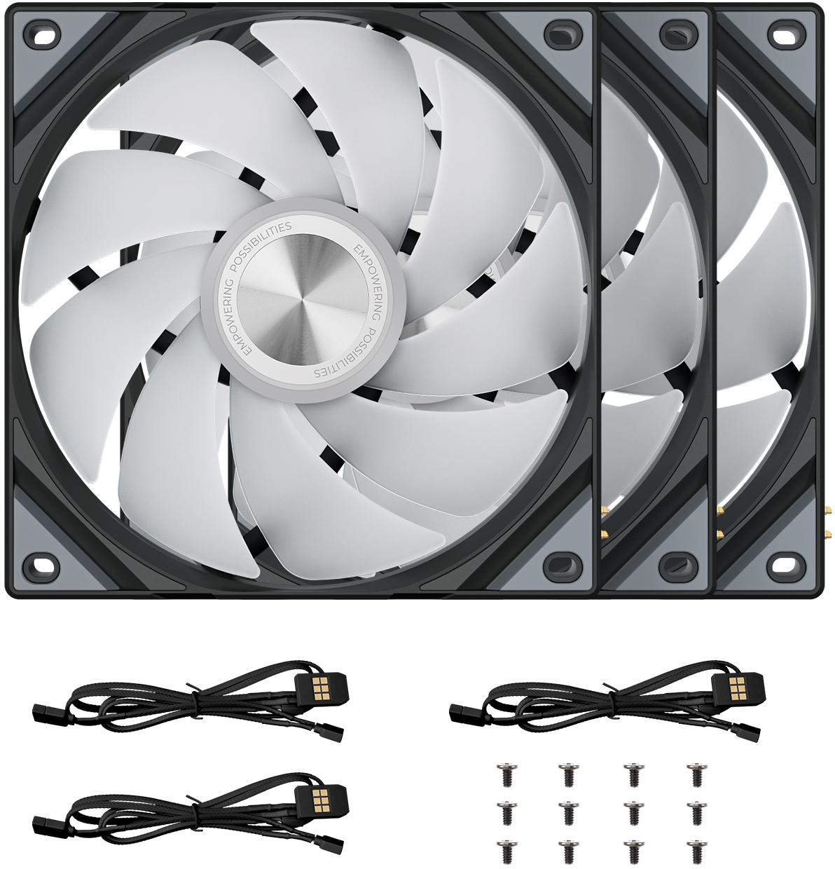 TRYX - Ventoinha TRYX Rota SL ARGB Preto 120mm (Pack 3)