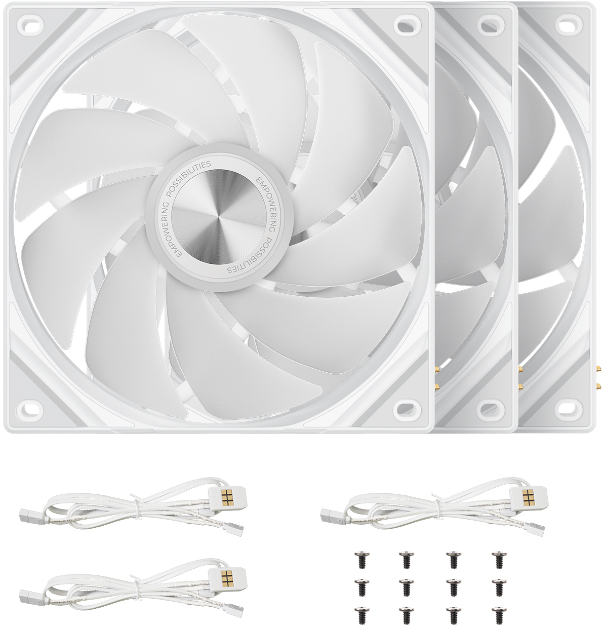 TRYX - Ventoinha TRYX Rota SL ARGB Branco 120mm (Pack 3)