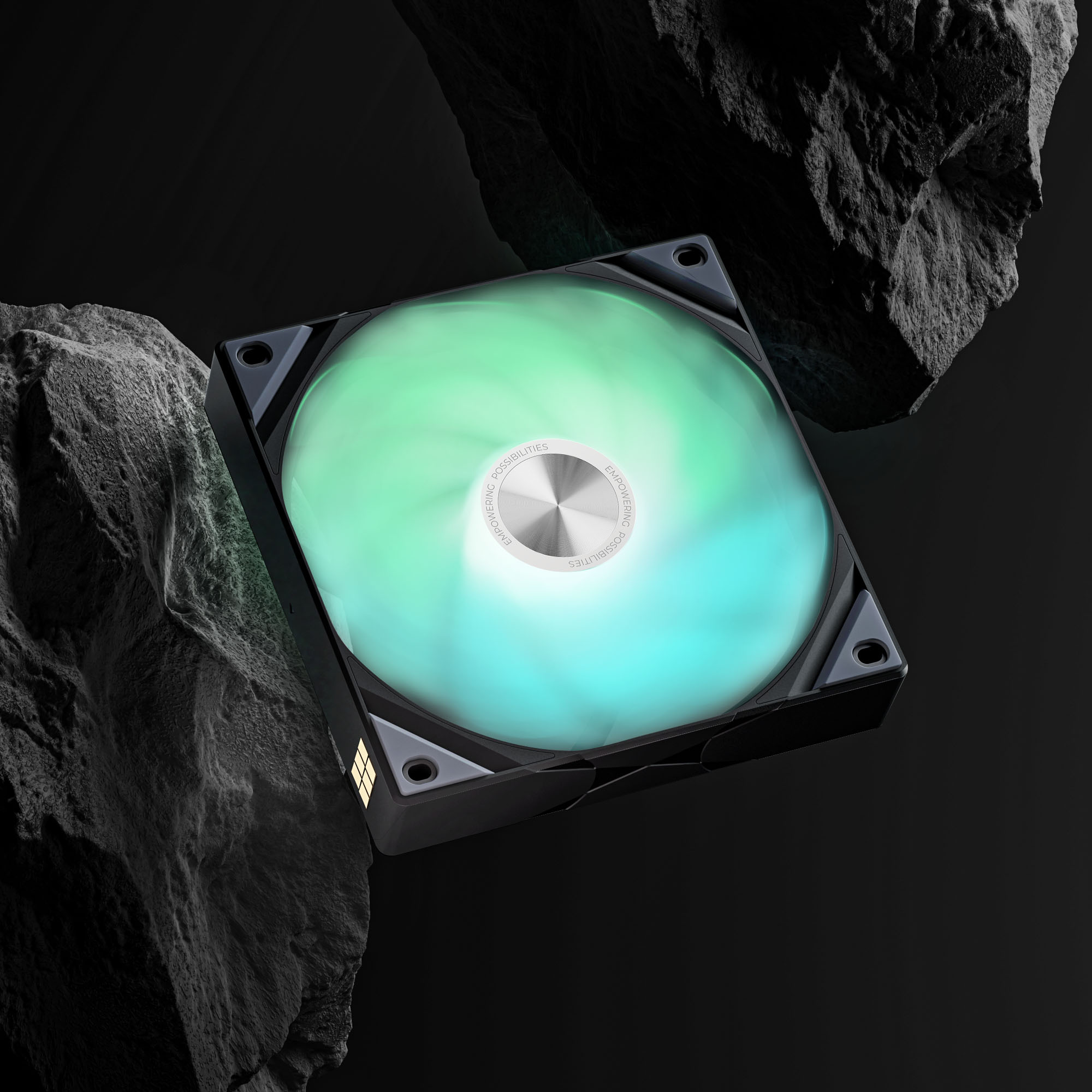 TRYX - Ventoinha TRYX Rota SL ARGB Preto 120mm Reverse Blade (Pack 3)