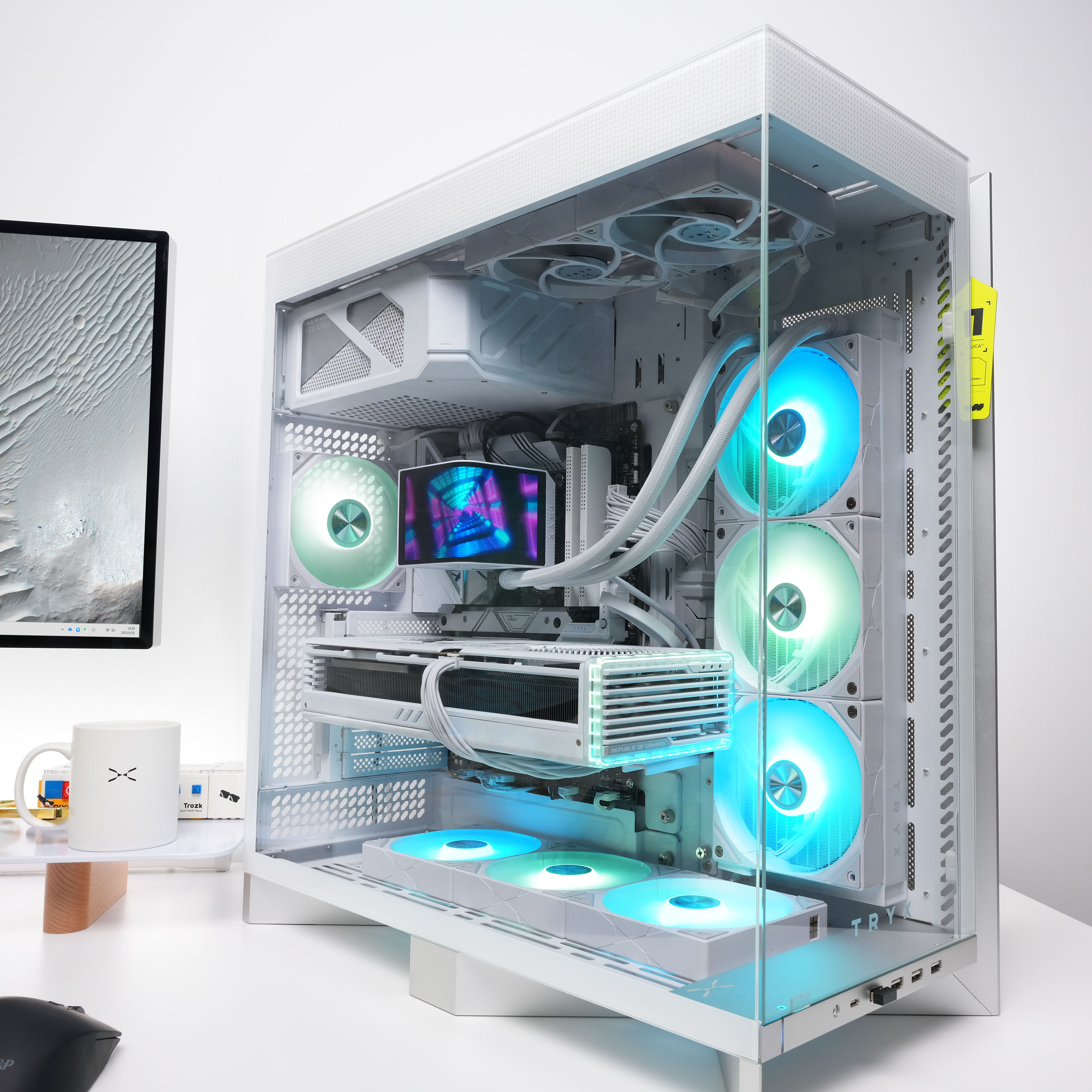 TRYX - Ventoinha TRYX Rota SL ARGB Branco 120mm Reverse Blade (Pack 3)