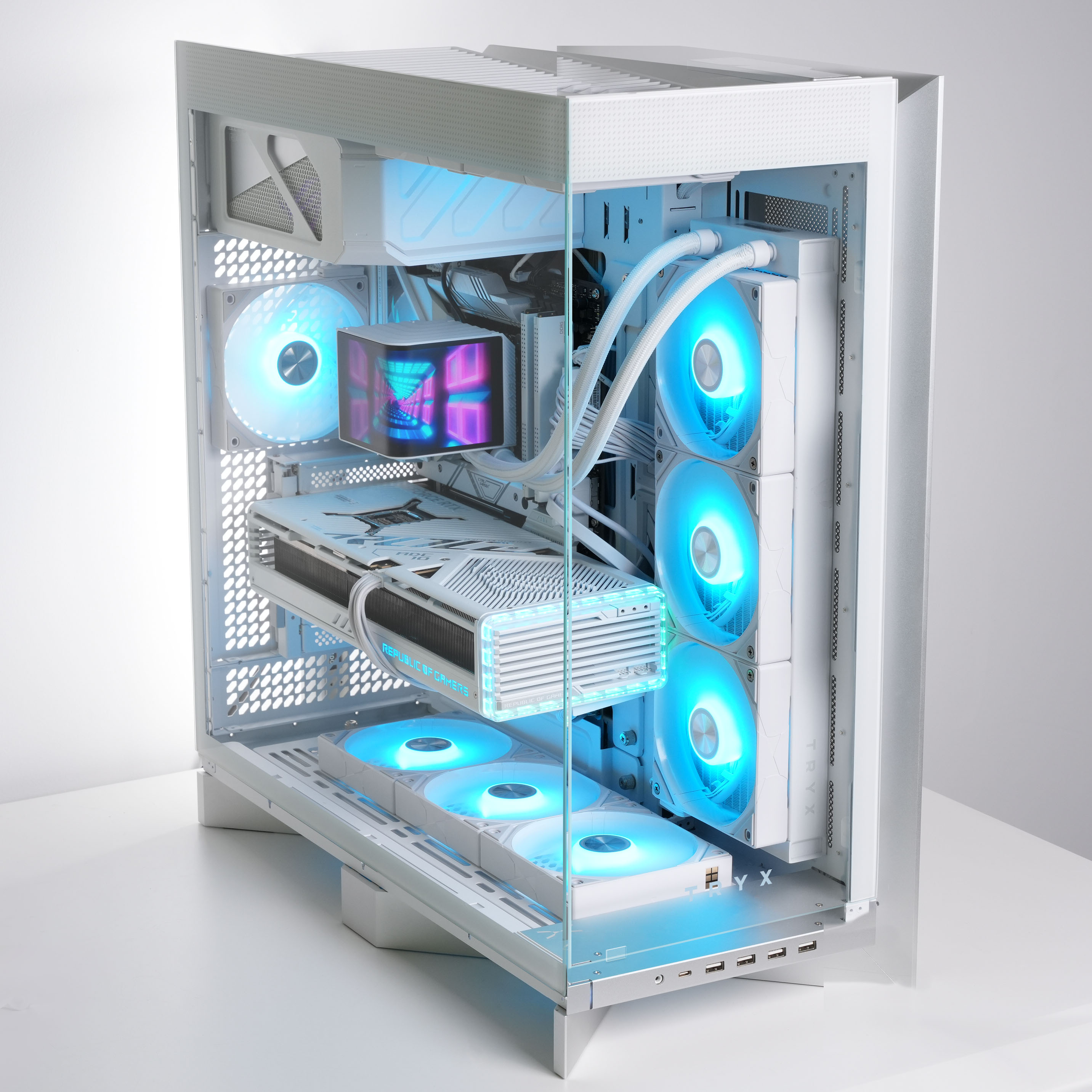 TRYX - Ventoinha TRYX Rota SL ARGB Branco 120mm Reverse Blade (Pack 3)