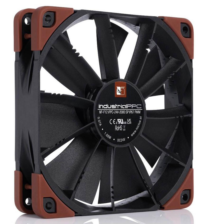 Noctua - Ventoinha Noctua NF-F12 industrialPPC-24V-2000 SP IP67 PWM 120mm