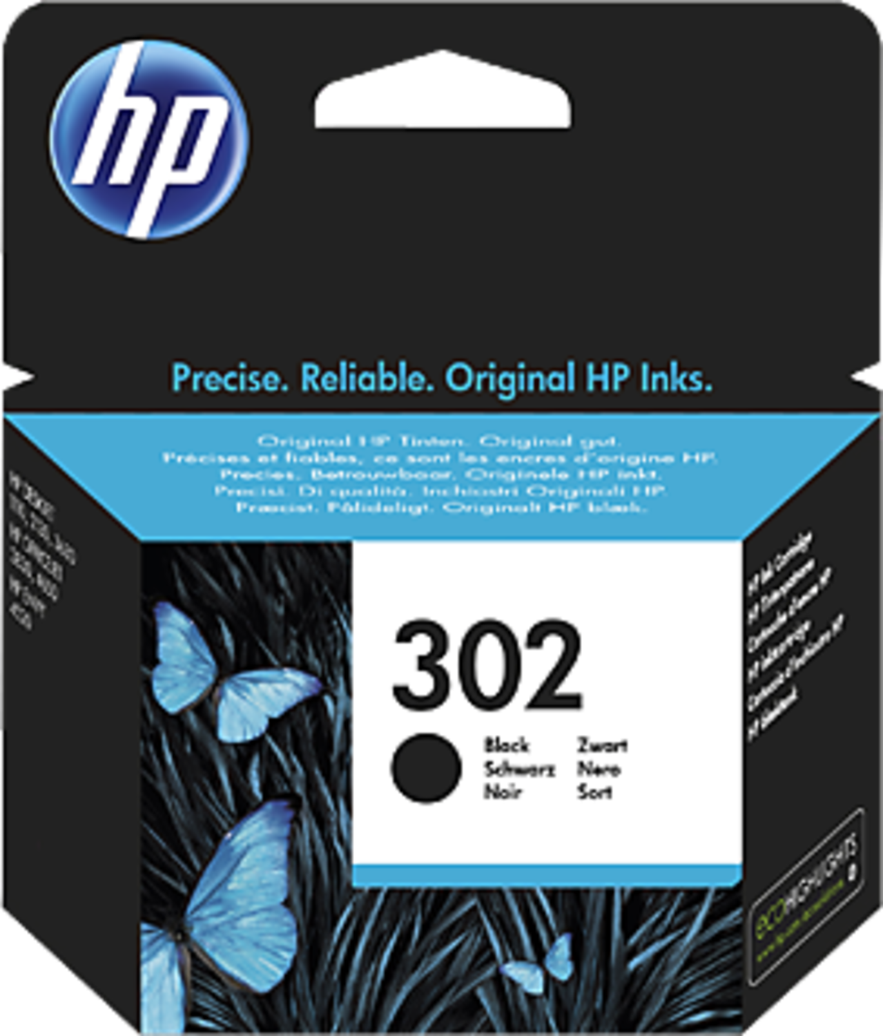 HP - Tinteiro HP 302 Preto