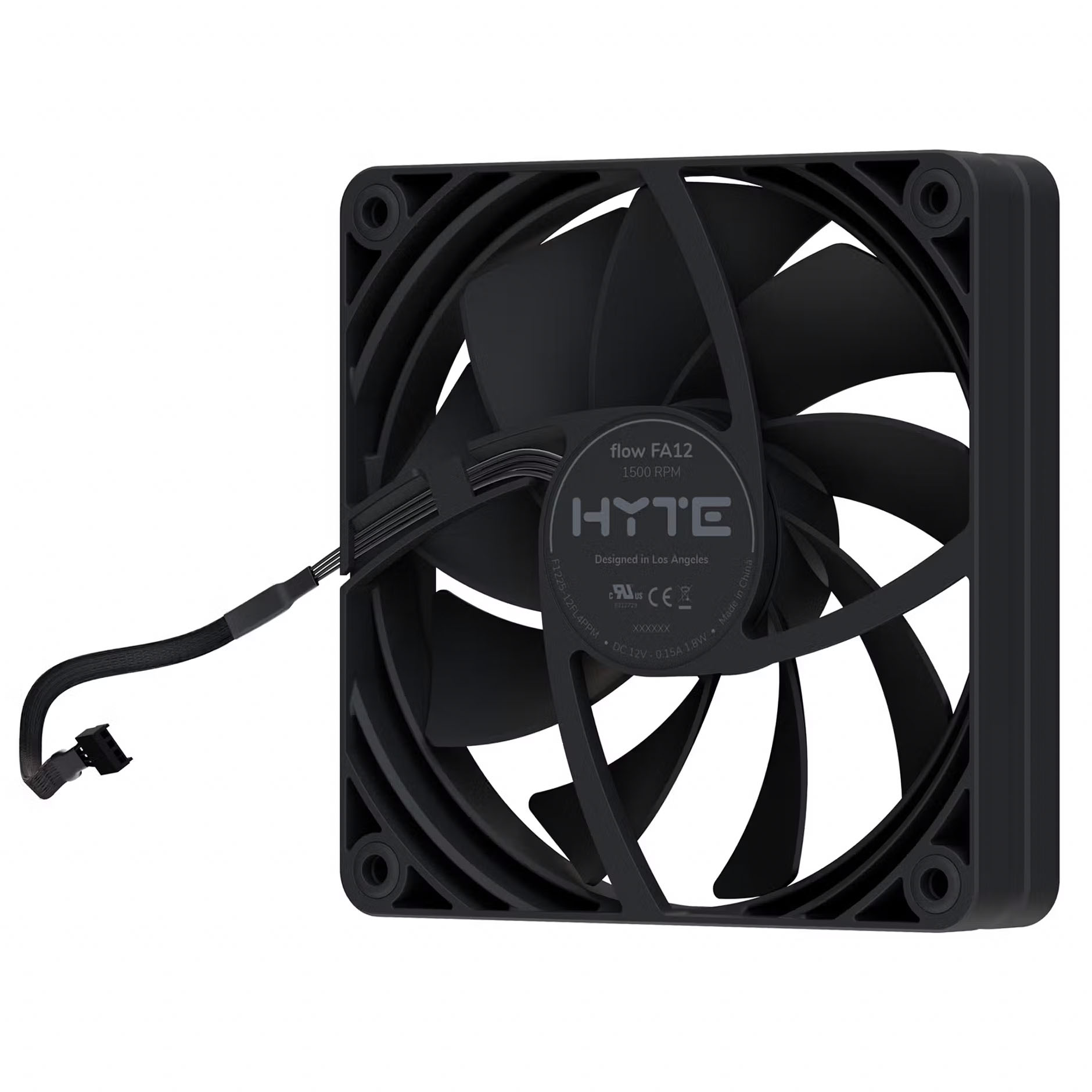 Hyte - Ventoinha Hyte FA12 PWM Preto Pack 4 - 120mm