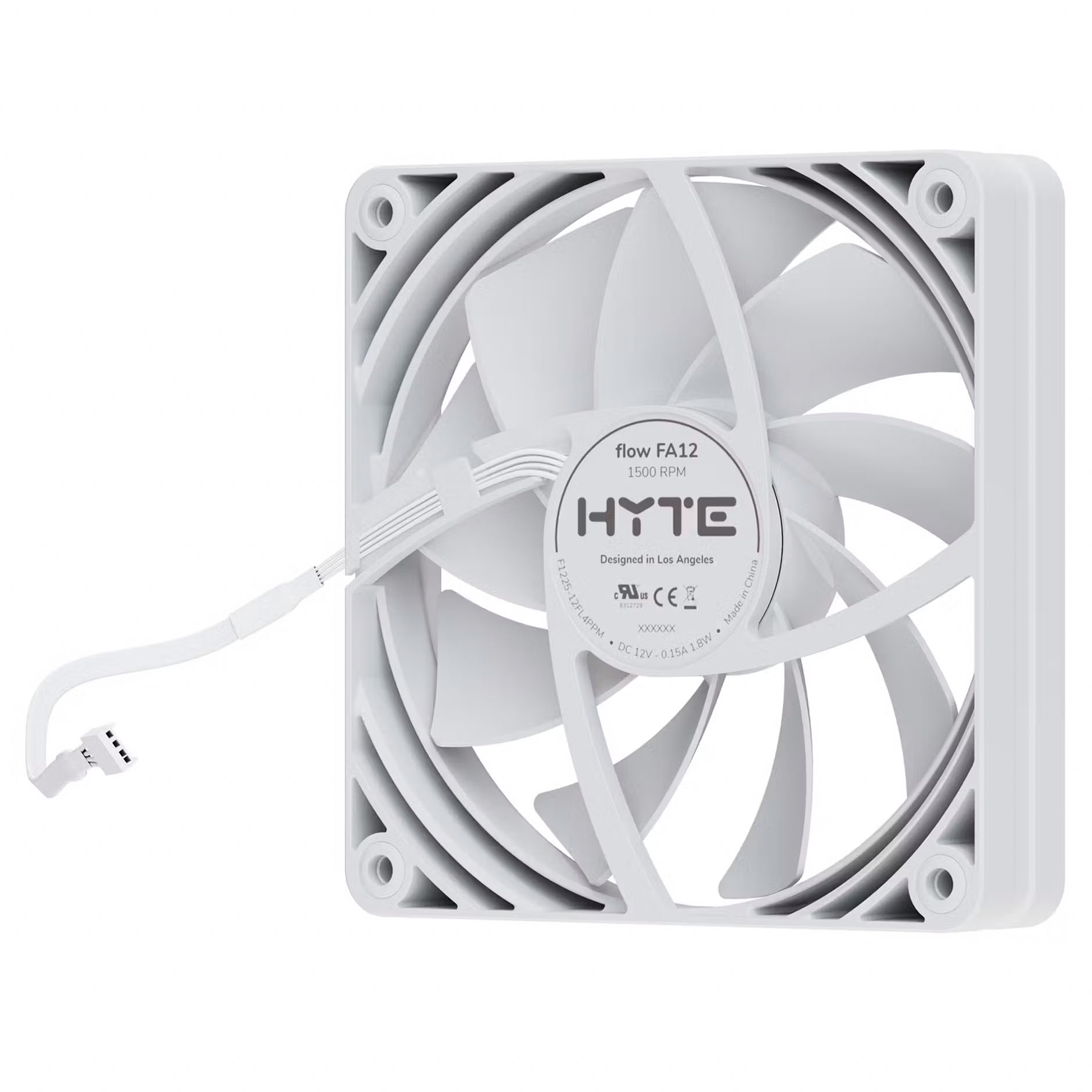 Hyte - Ventoinha Hyte FA12 PWM Branco Pack 4 - 120mm