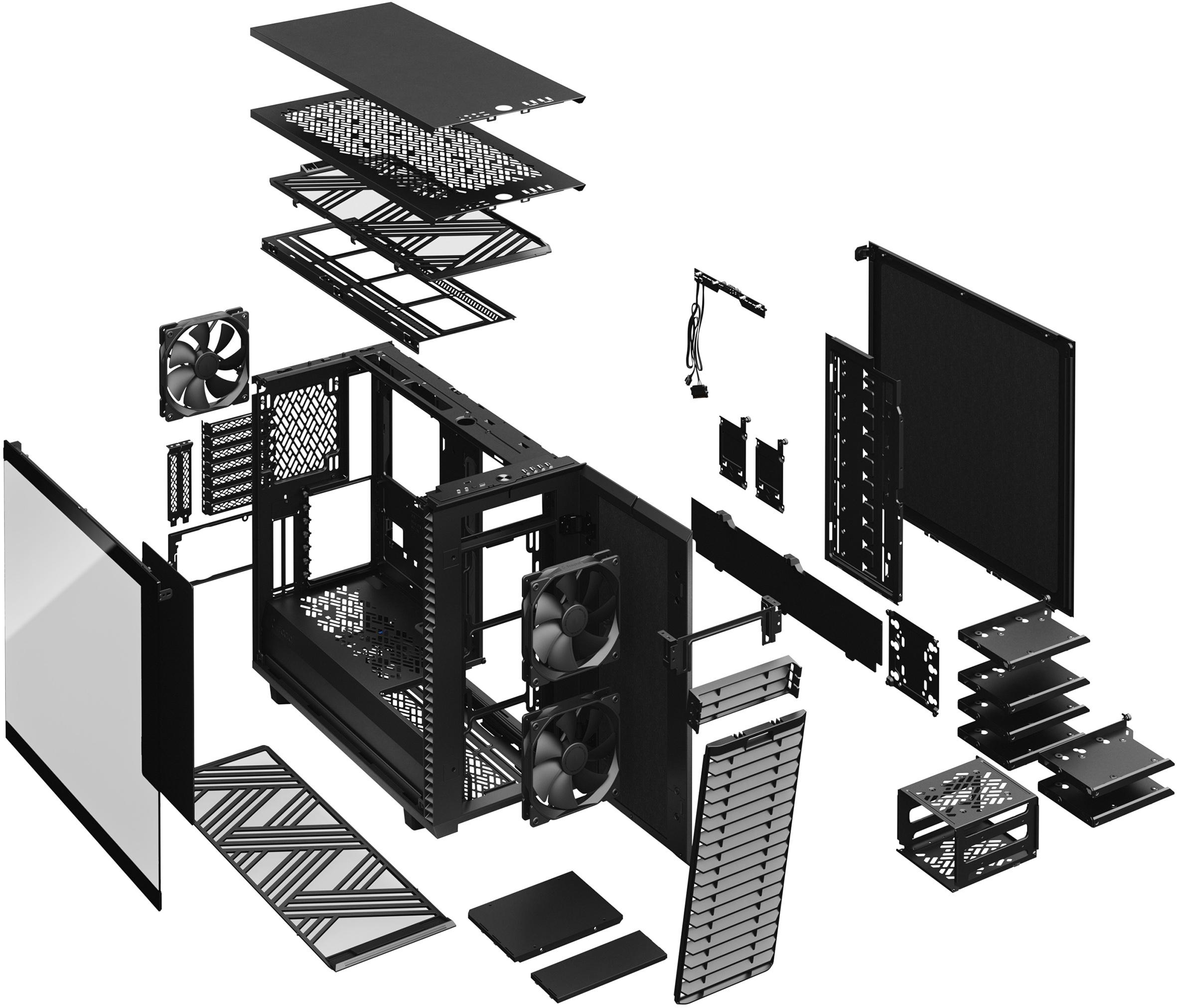 Fractal Design - Caixa E-ATX Fractal Design Define 7 Black TG Dark Tint