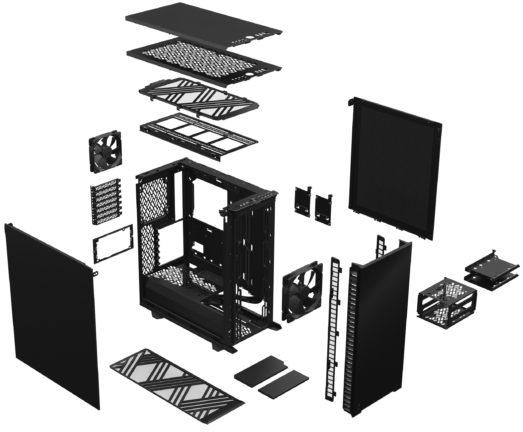Fractal Design - Caixa ATX Fractal Design Define 7 Compact Black Solid