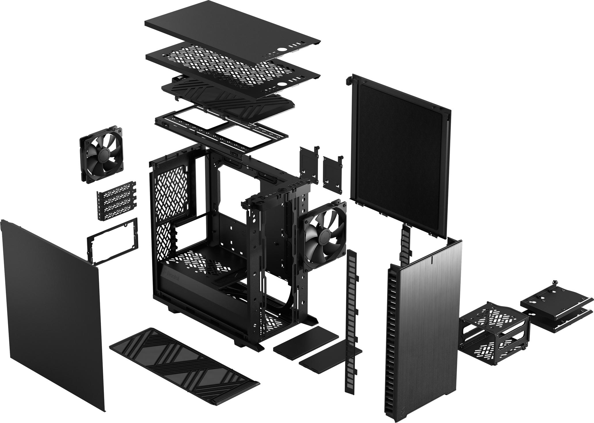 Fractal Design - Caixa Micro-ATX Fractal Design Define 7 Mini Black Solid