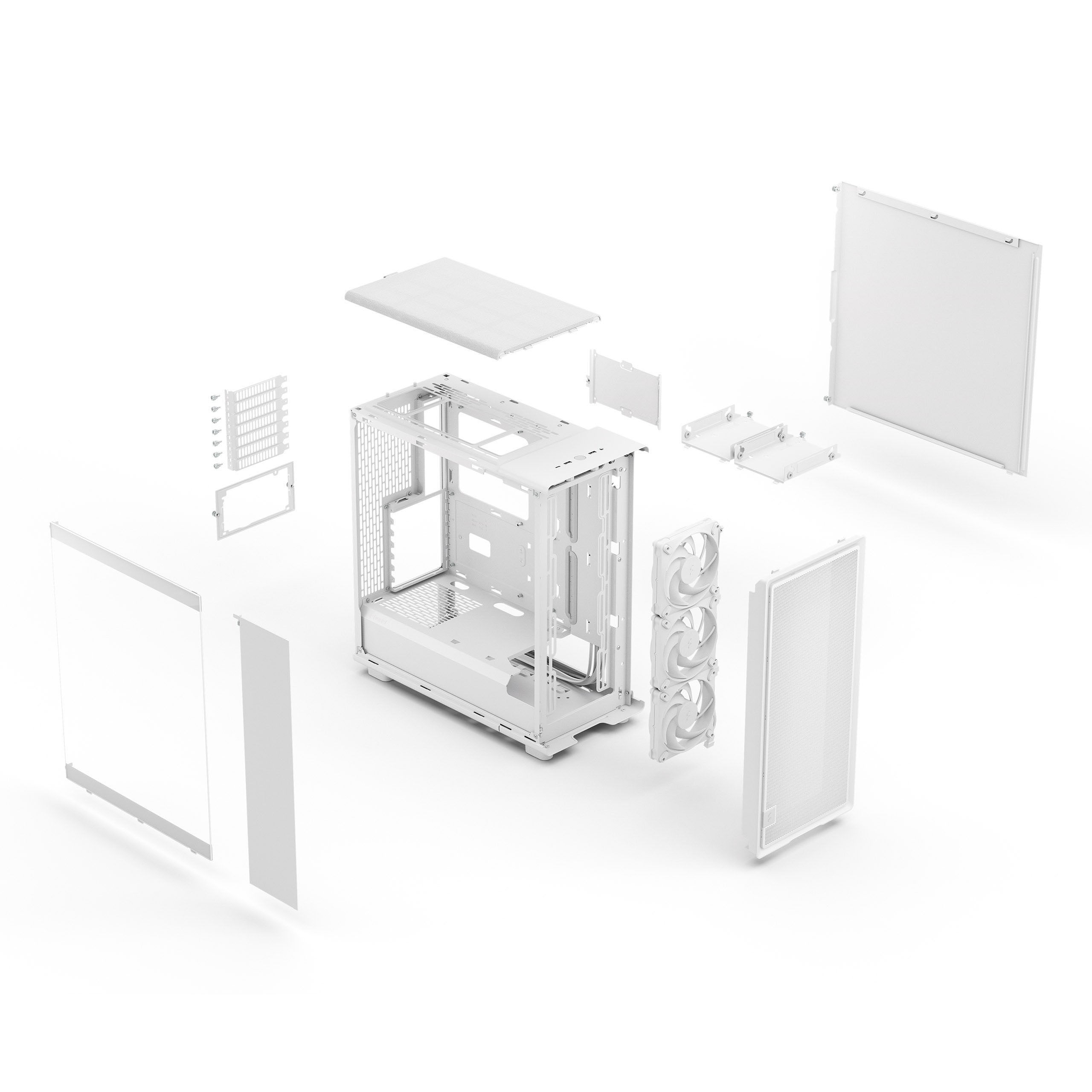 Fractal Design - Caixa ATX Fractal Design Epoch White Tempered Glass Light Tint