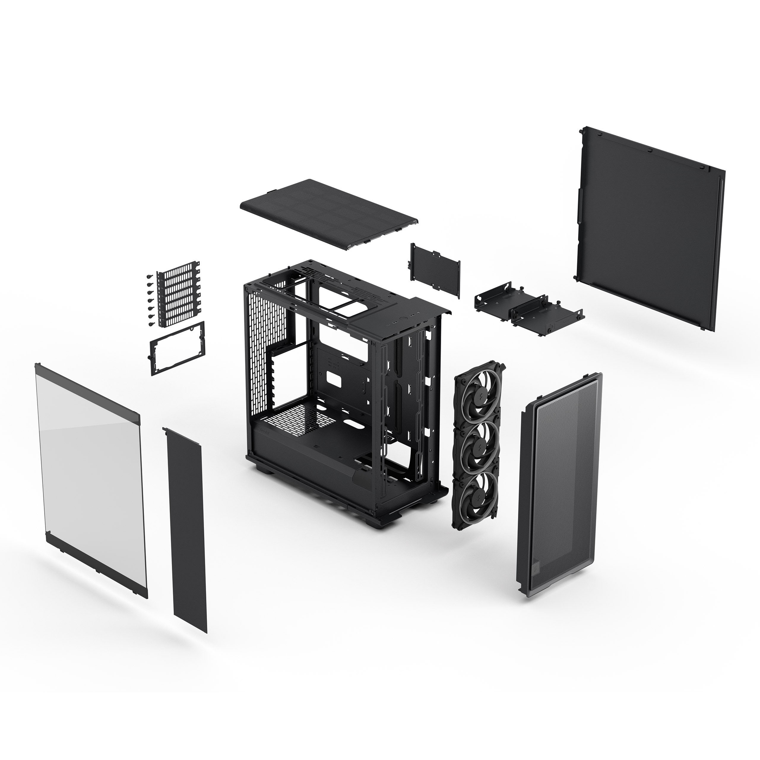 Fractal Design - Caixa ATX Fractal Design Epoch Black Tempered Glass RGB Light Tint