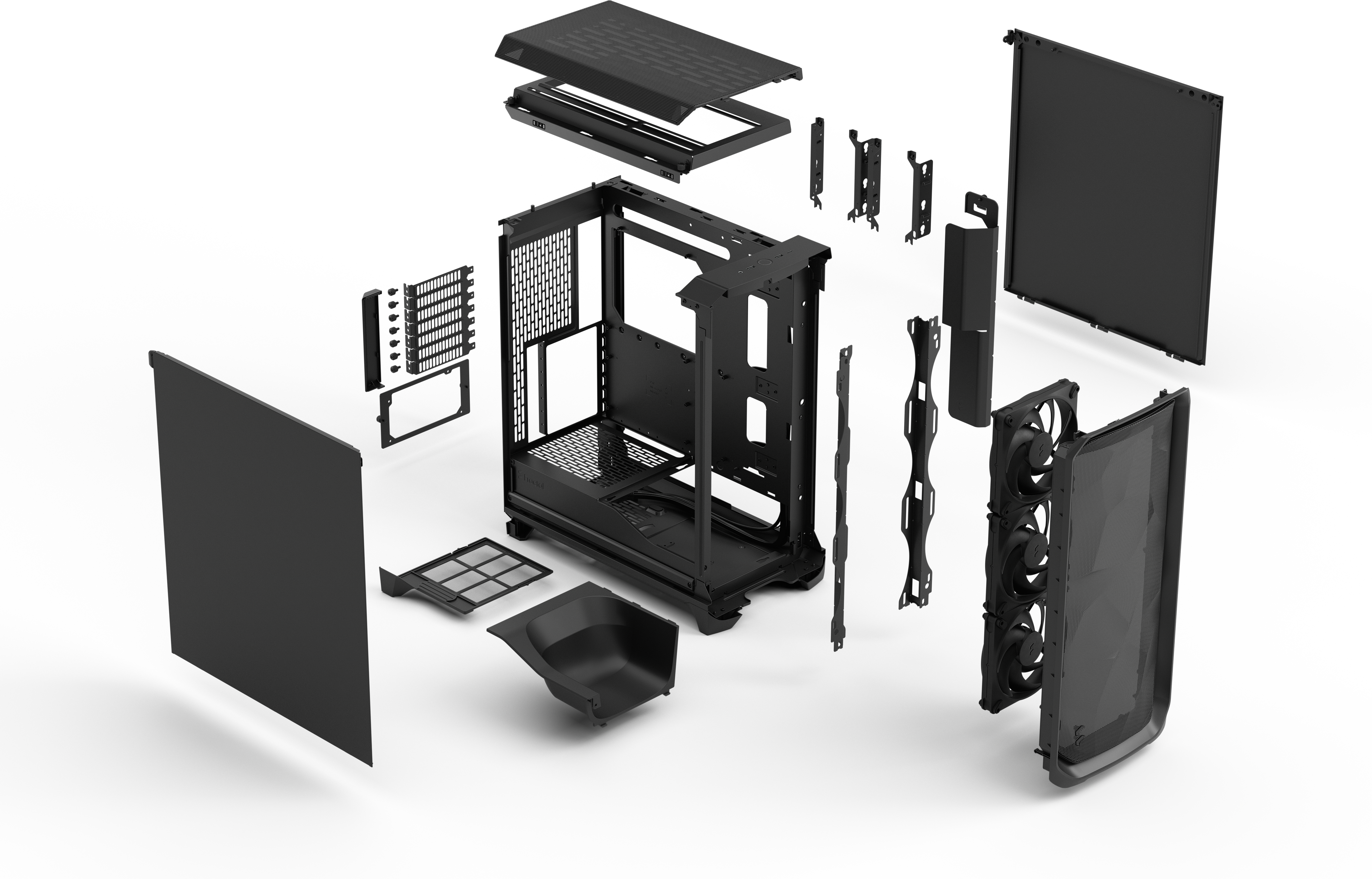 Fractal Design - Caixa E-ATX Fractal Design Meshify 3 Black Solid