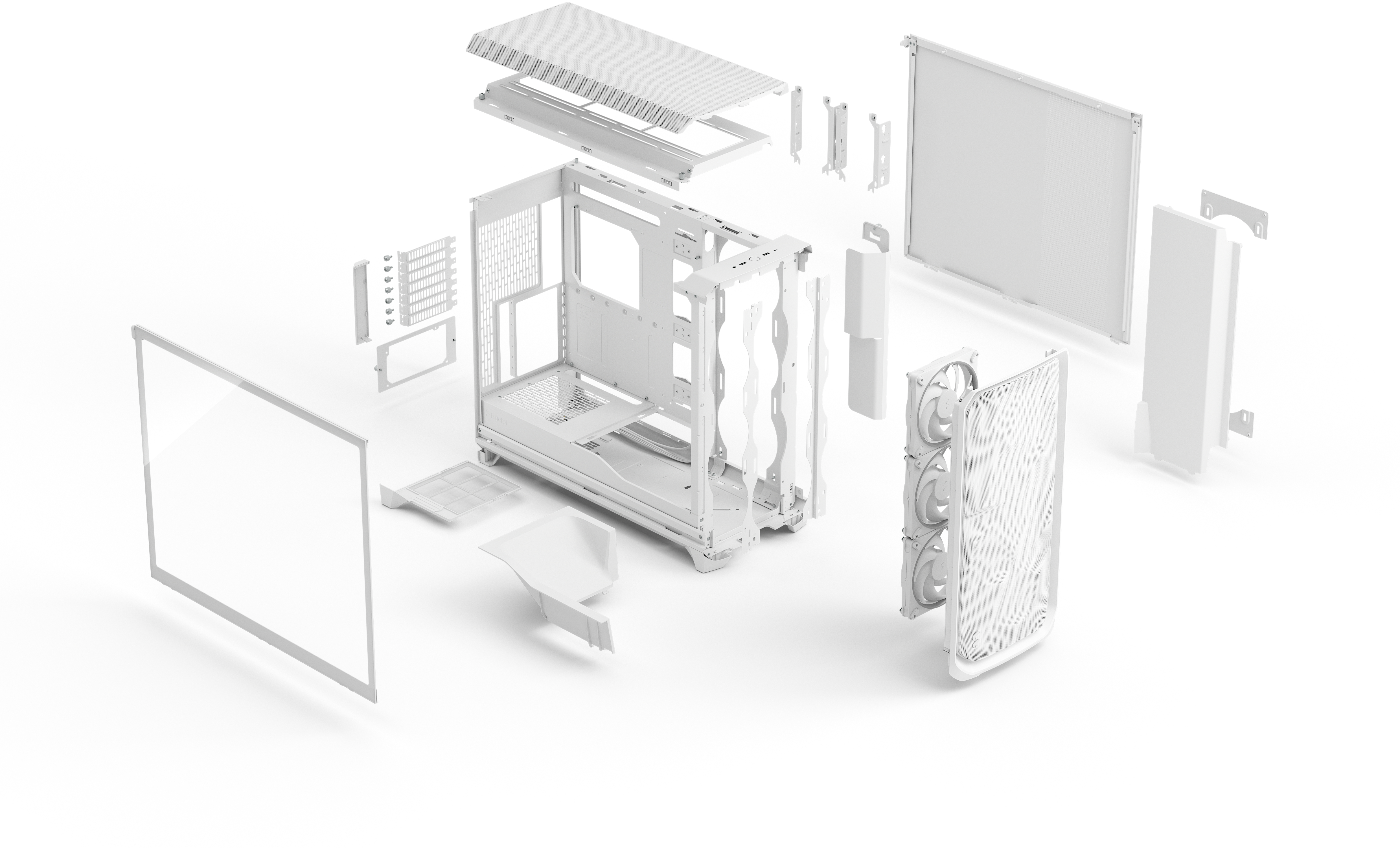 Fractal Design - Caixa E-ATX Fractal Design Meshify 3 XL RGB Branca TG Clear Tint