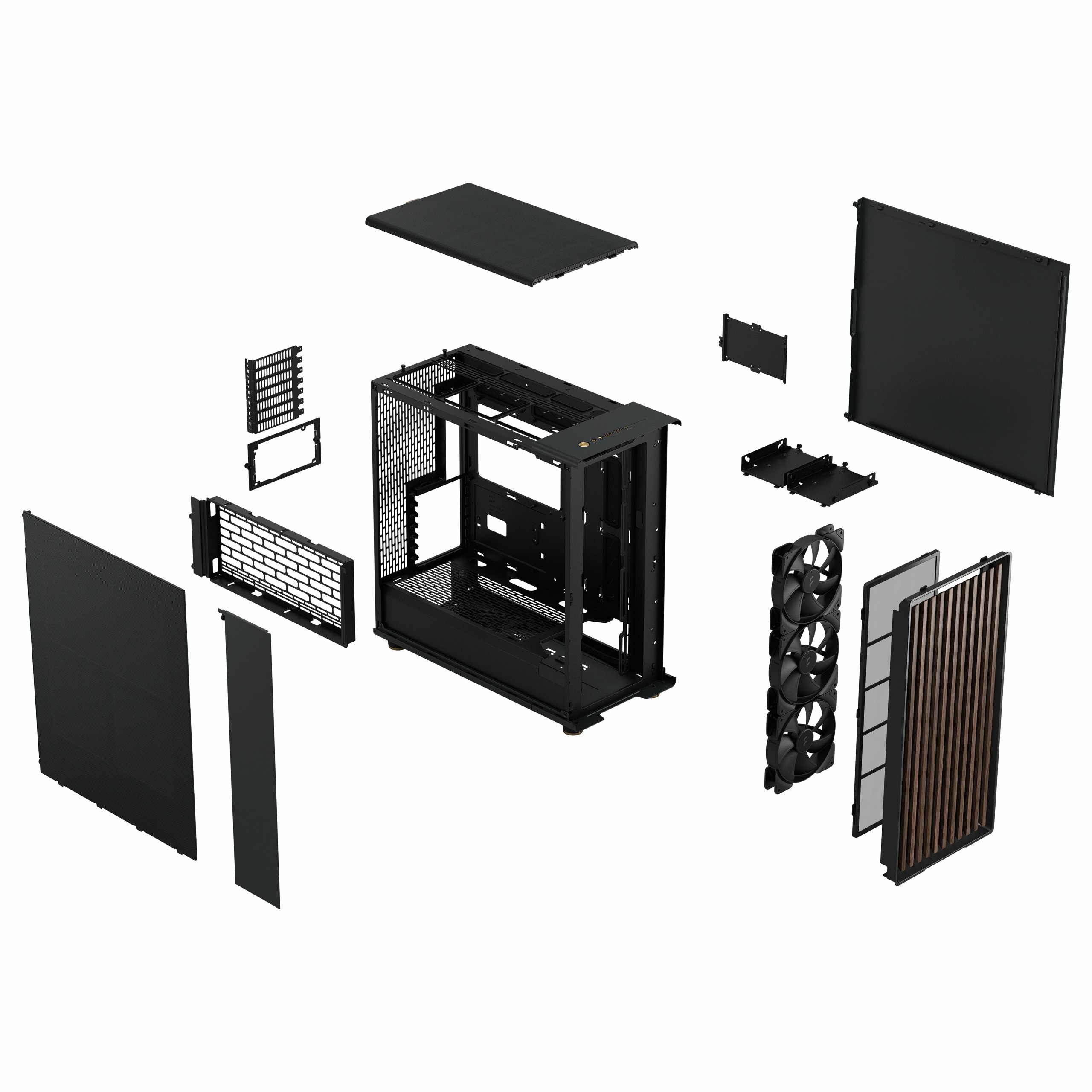 Fractal Design - Caixa E-ATX Fractal Design North Xl Charcoal Black