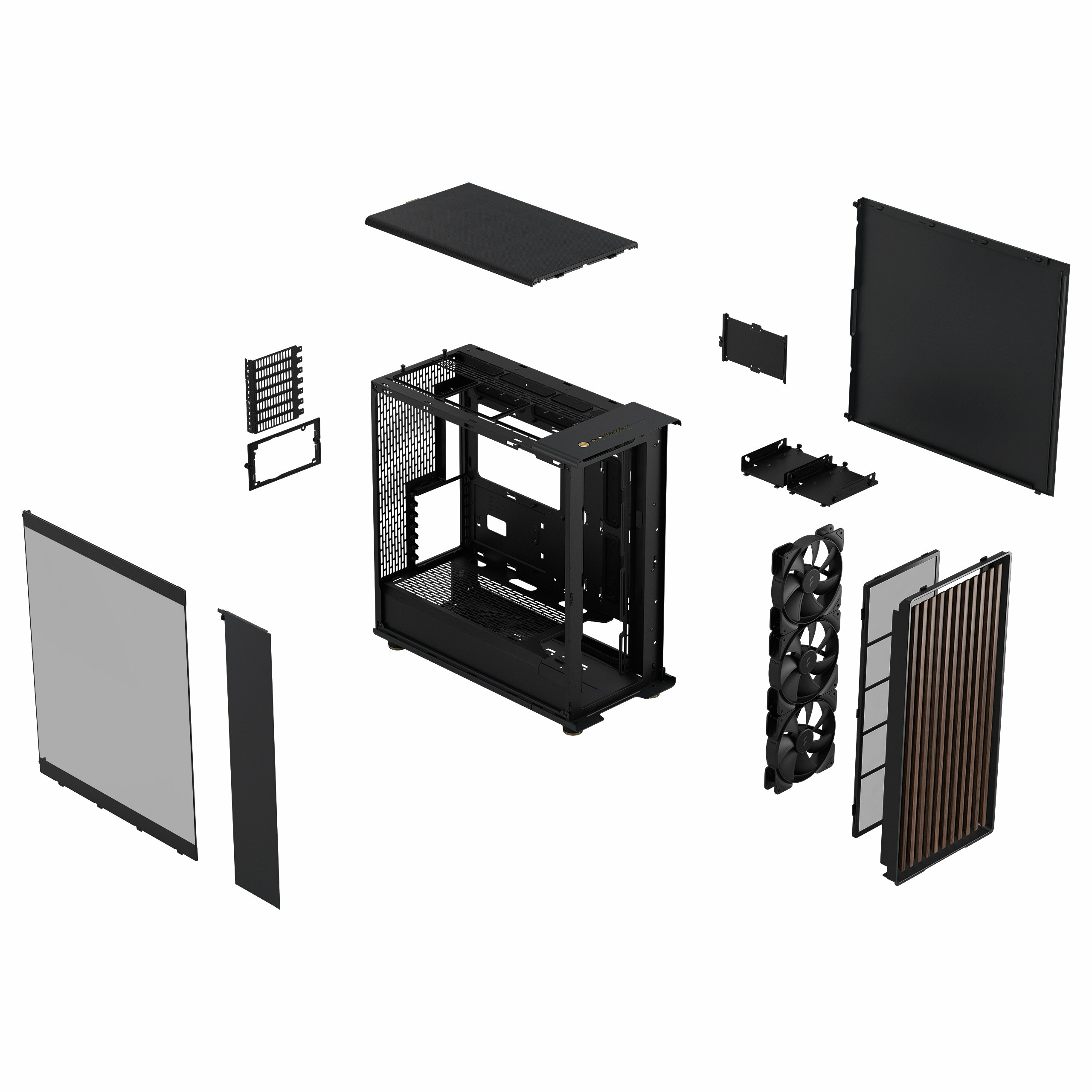 Fractal Design - Caixa E-ATX Fractal Design North XL Charcoal Black TG Dark