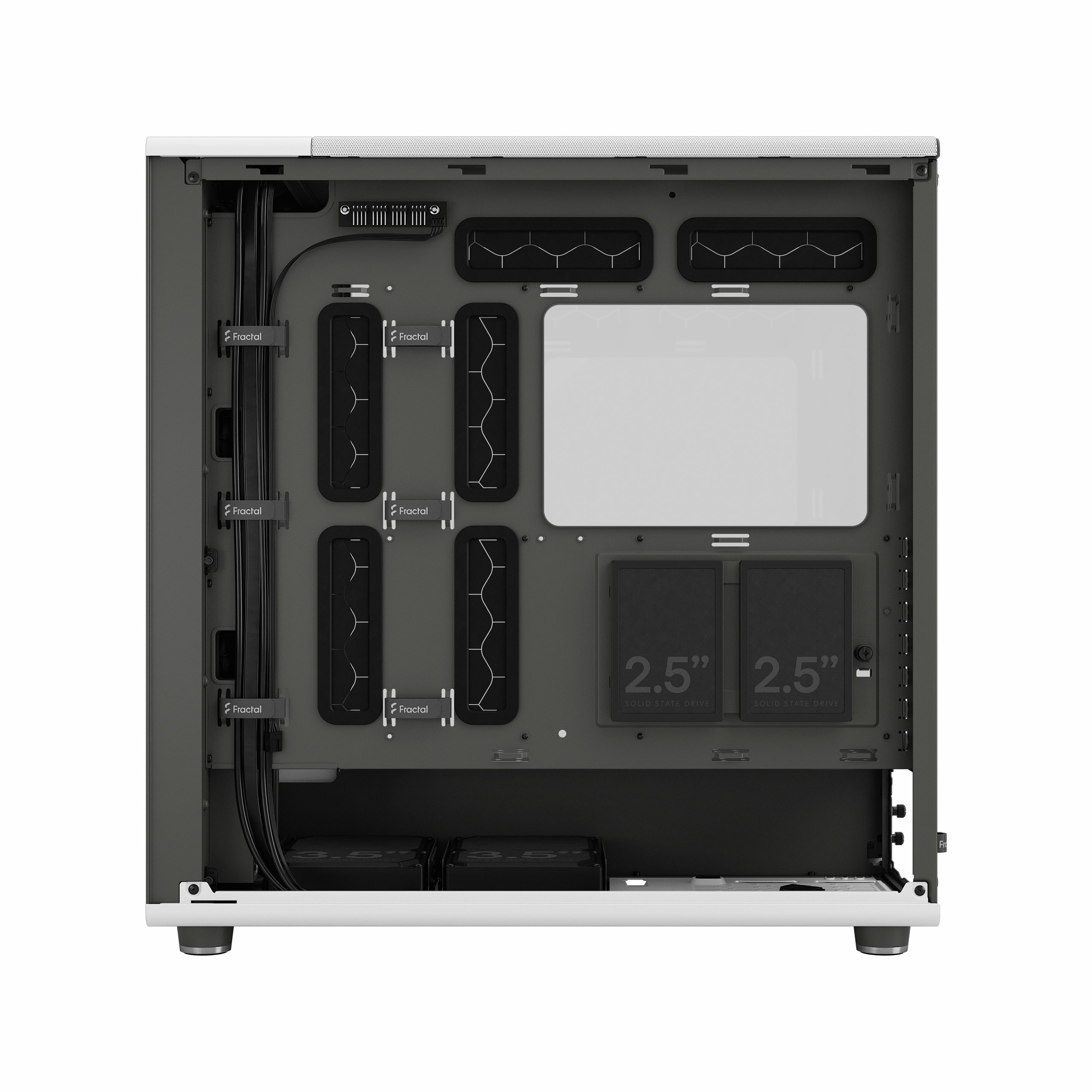 Fractal Design - Caixa E-ATX Fractal Design North XL Chalk White TG Clear