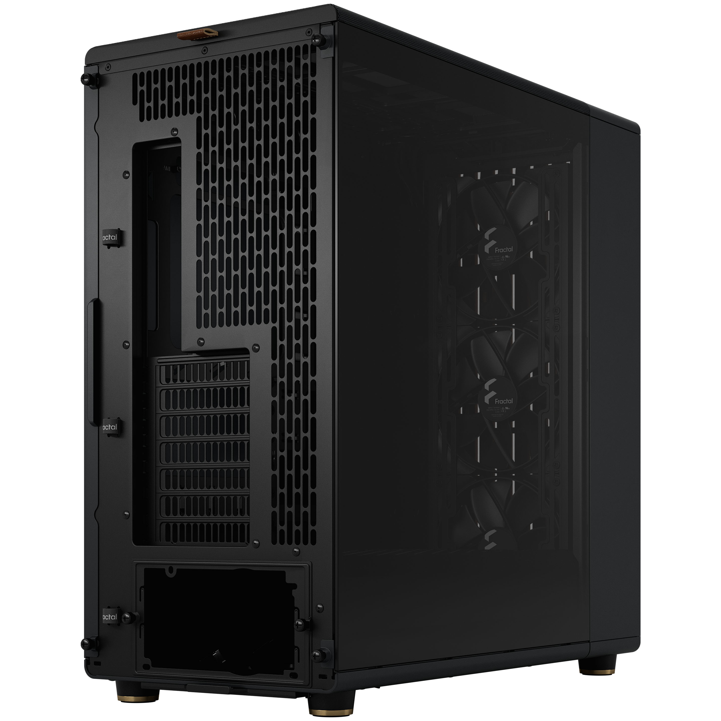Fractal Design - Caixa E-ATX Fractal Design North XL Chalk Black TG Clear Reverse Connector