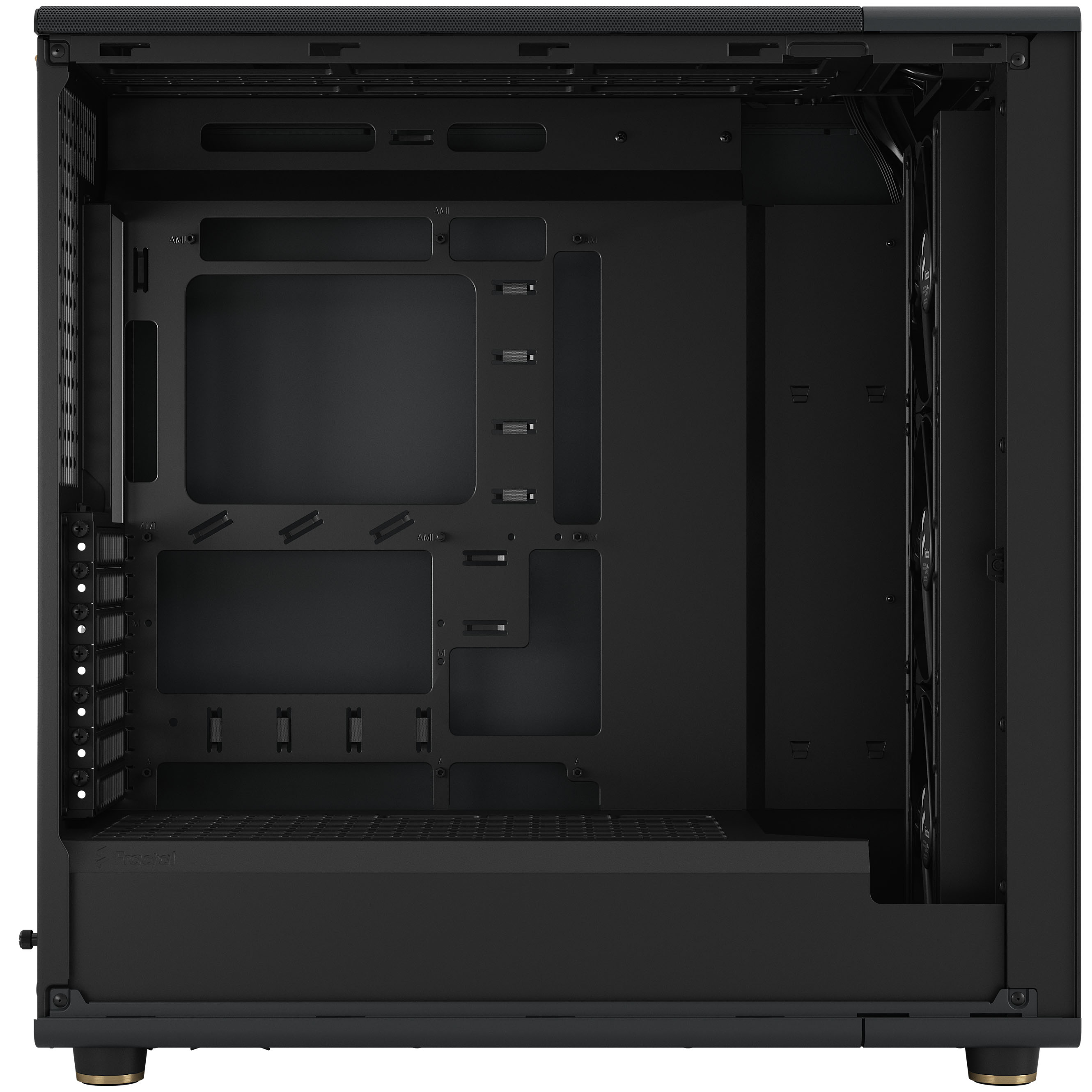 Fractal Design - Caixa E-ATX Fractal Design North XL Chalk Black TG Clear Reverse Connector