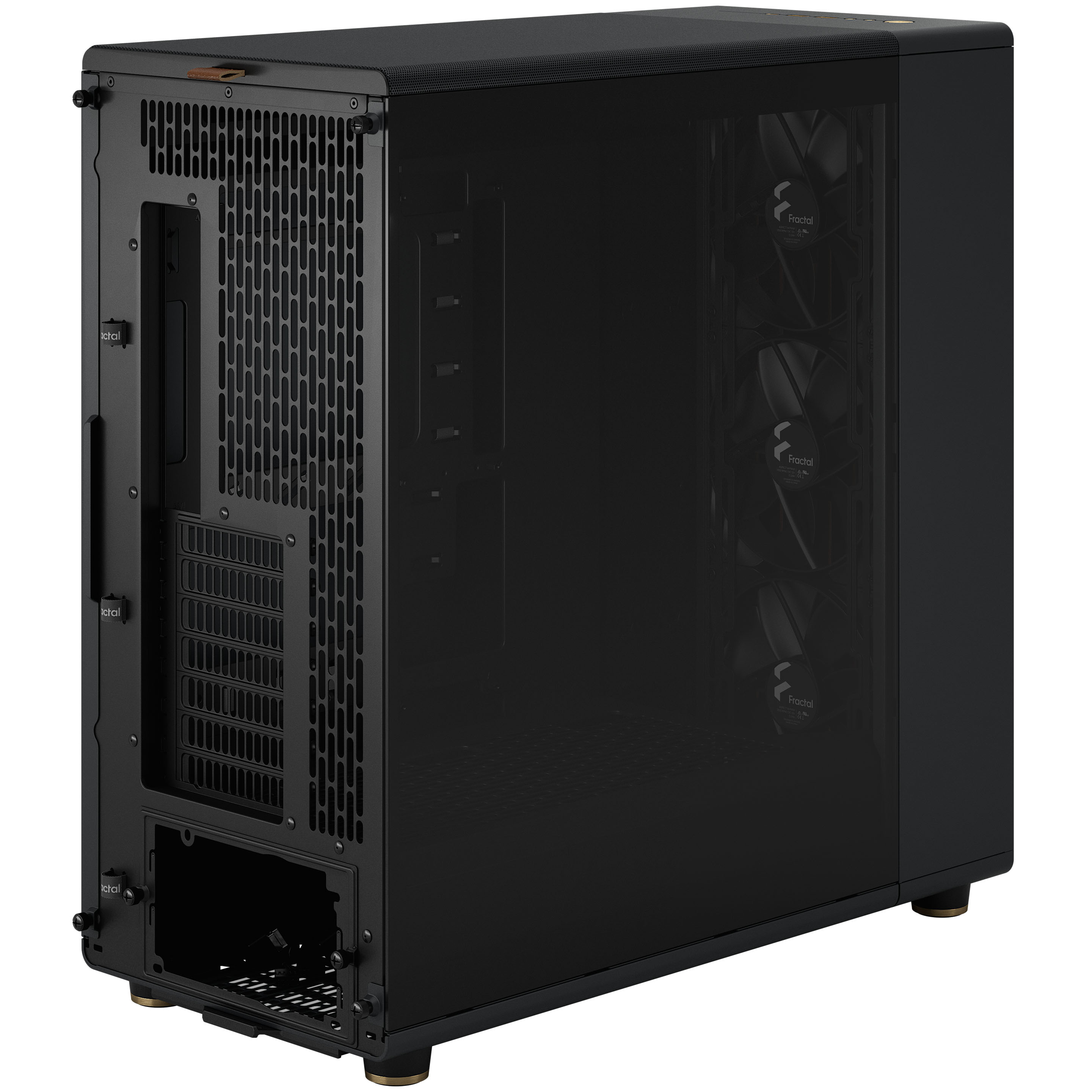 Fractal Design - Caixa E-ATX Fractal Design North XL Chalk Black TG Clear Reverse Connector