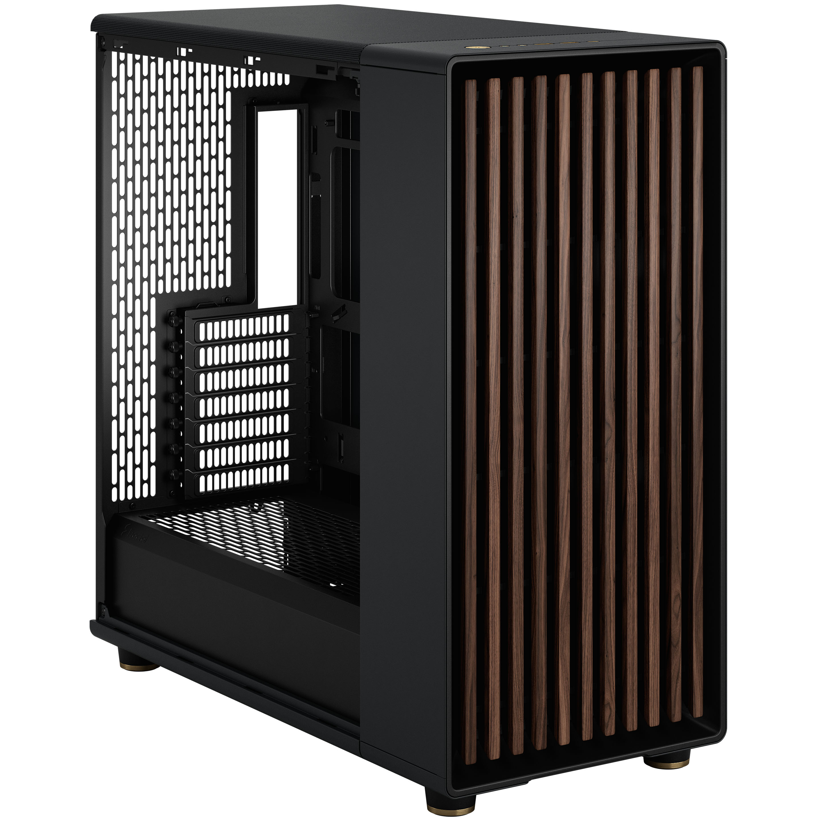 Fractal Design - Caixa E-ATX Fractal Design North XL Chalk Black TG Clear Reverse Connector