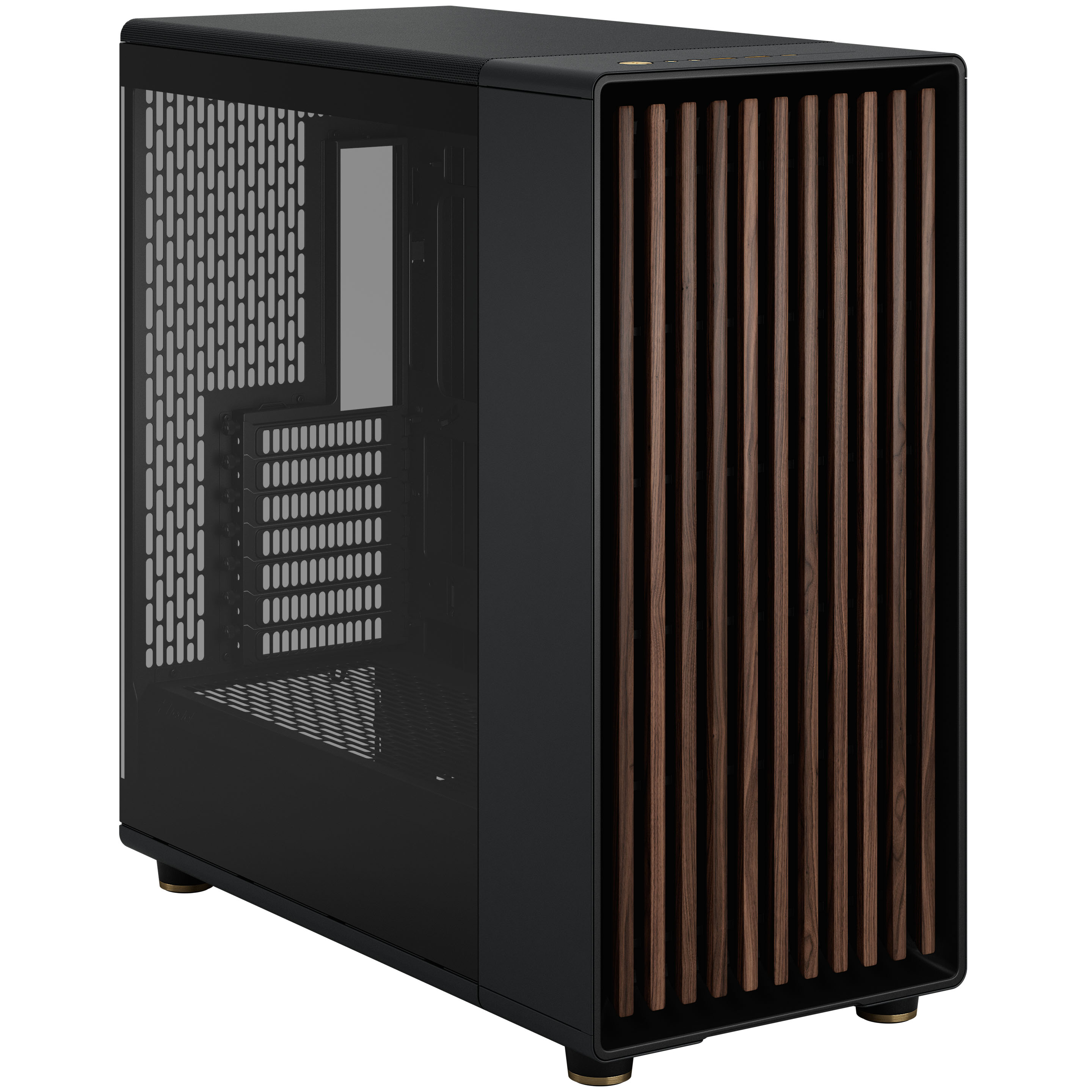 Fractal Design - Caixa E-ATX Fractal Design North XL Chalk Black TG Clear Reverse Connector