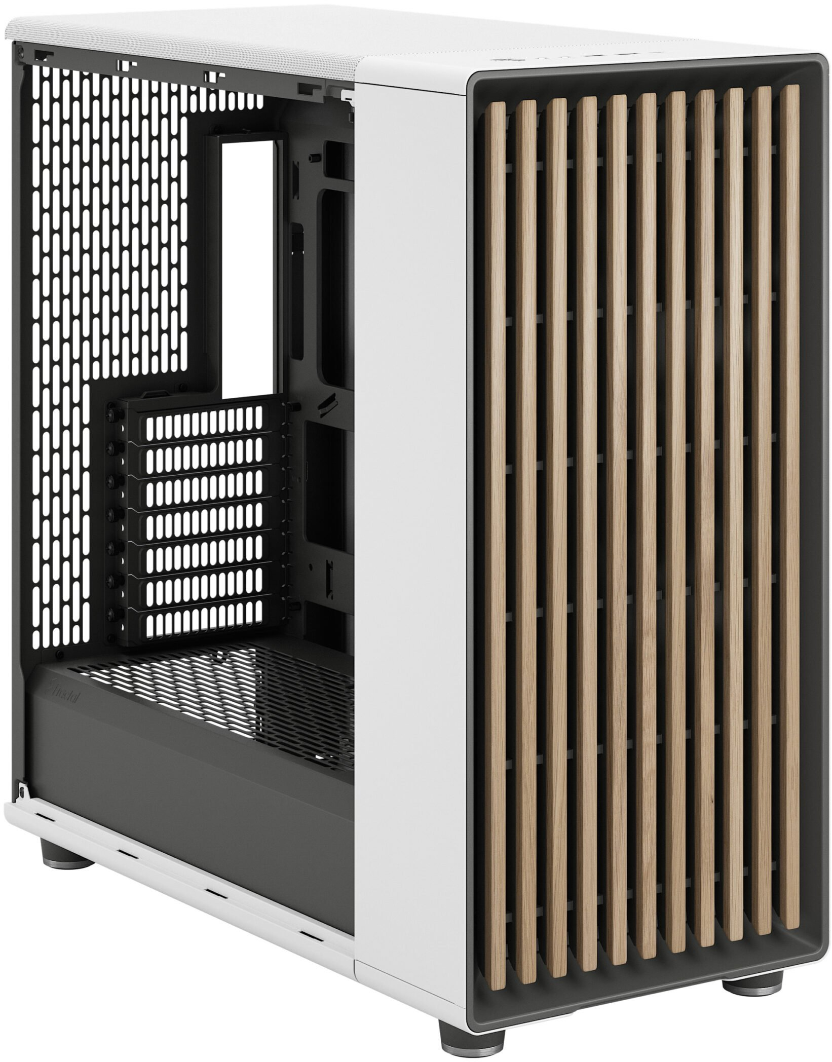 Fractal Design - Caixa E-ATX Fractal Design North XL Chalk White TG Clear Reverse Connector