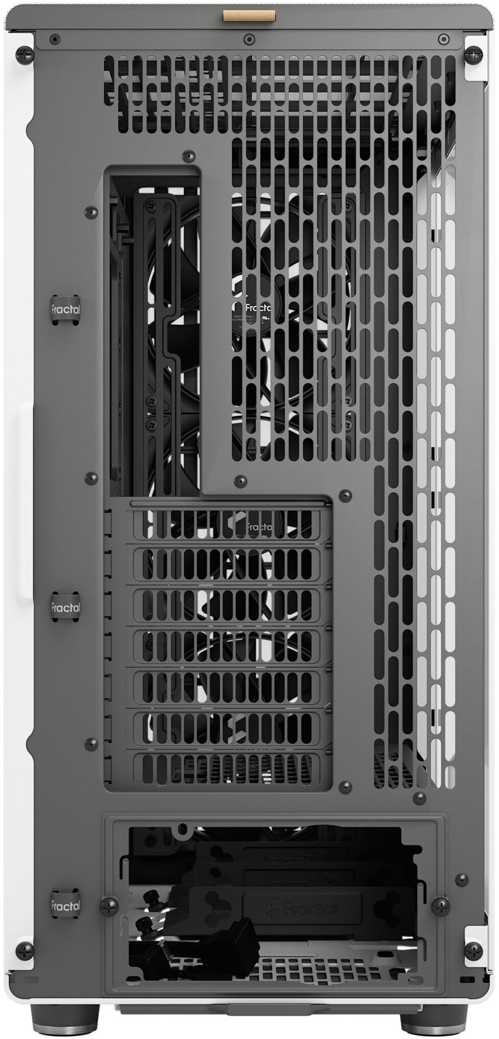 Fractal Design - Caixa E-ATX Fractal Design North XL Chalk White TG Clear Reverse Connector