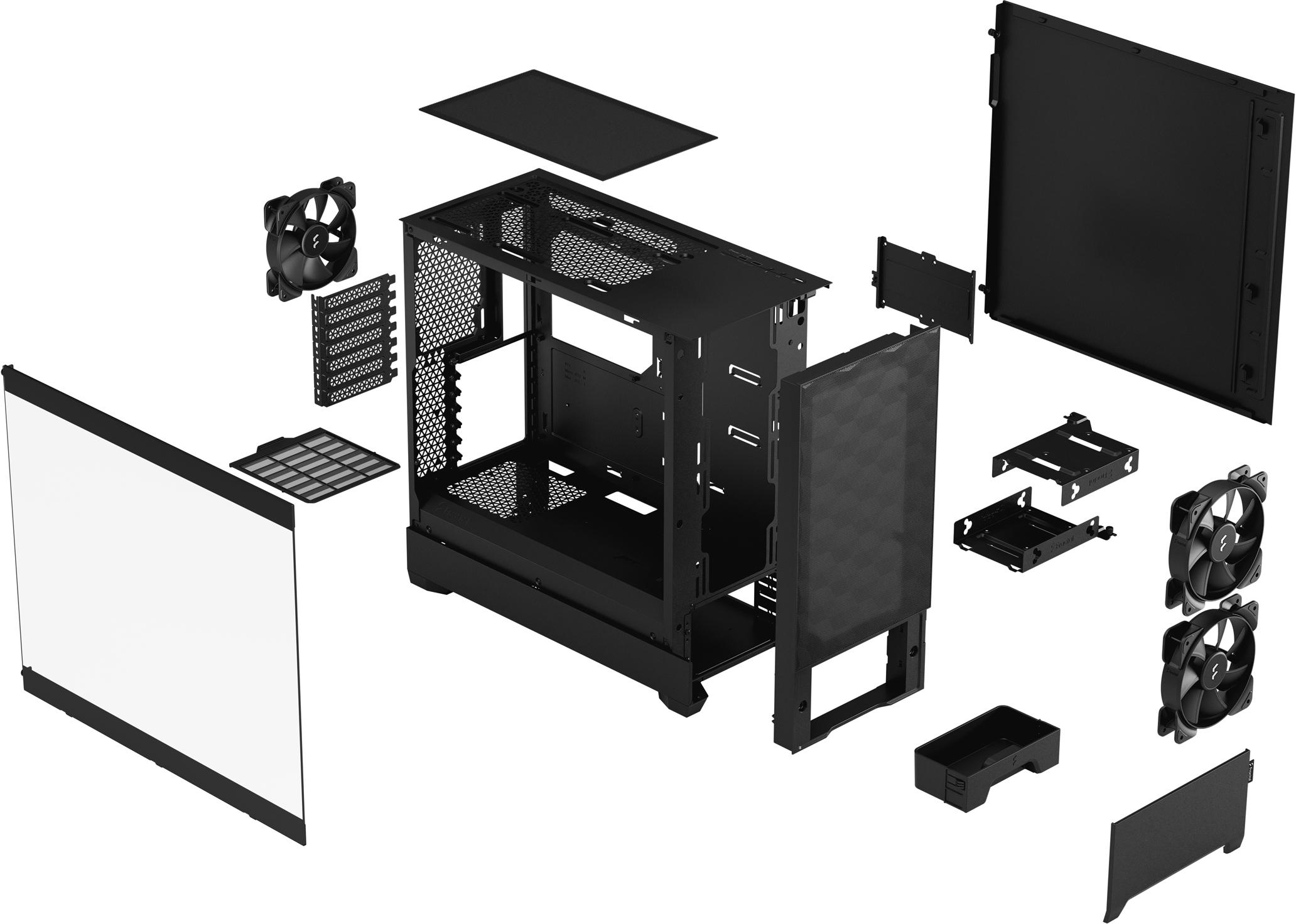 Fractal Design - Caixa ATX Fractal Design Pop Air Black TG Clear Tint