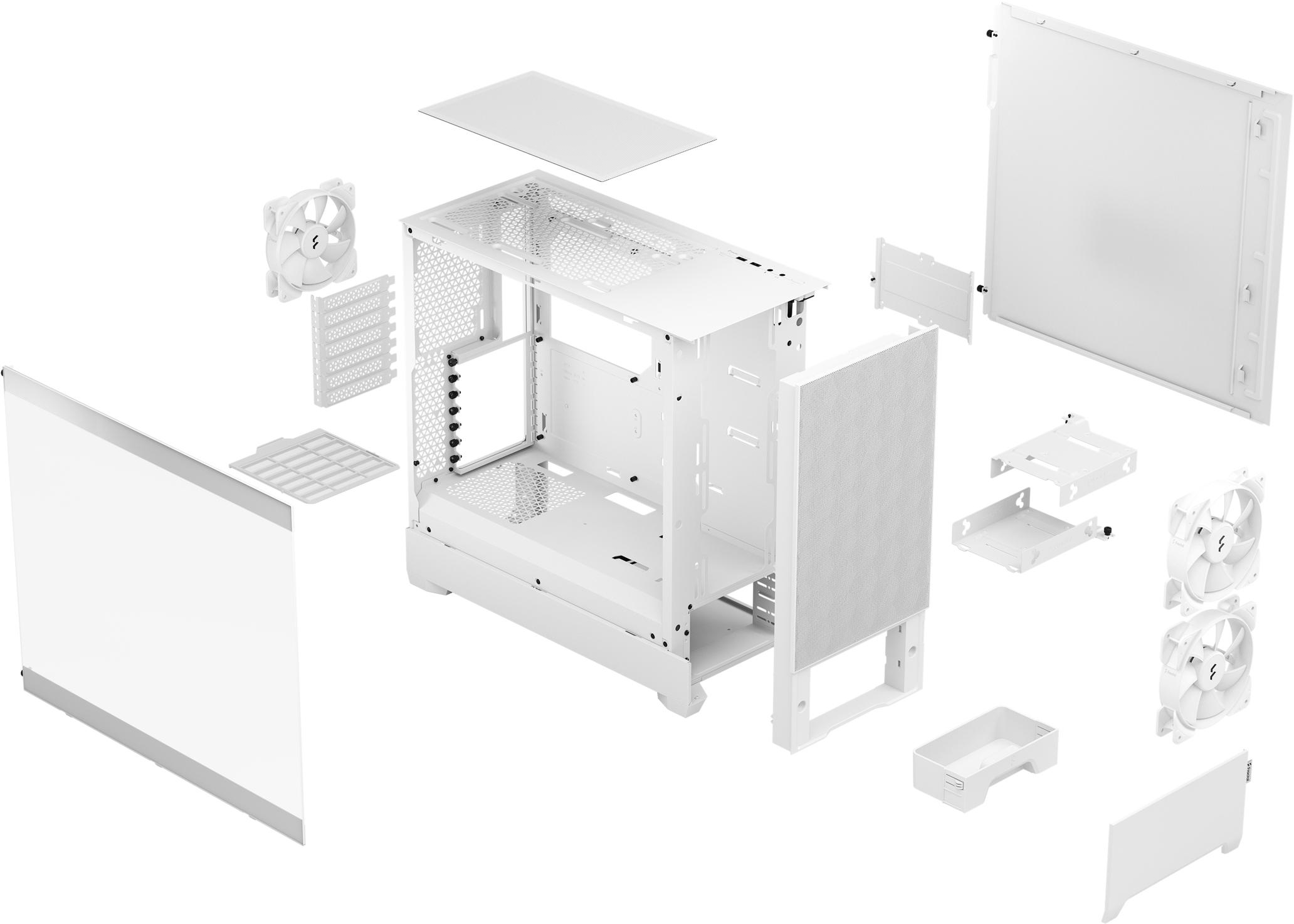 Fractal Design - Caixa ATX Fractal Design Pop Air White TG Clear Tint