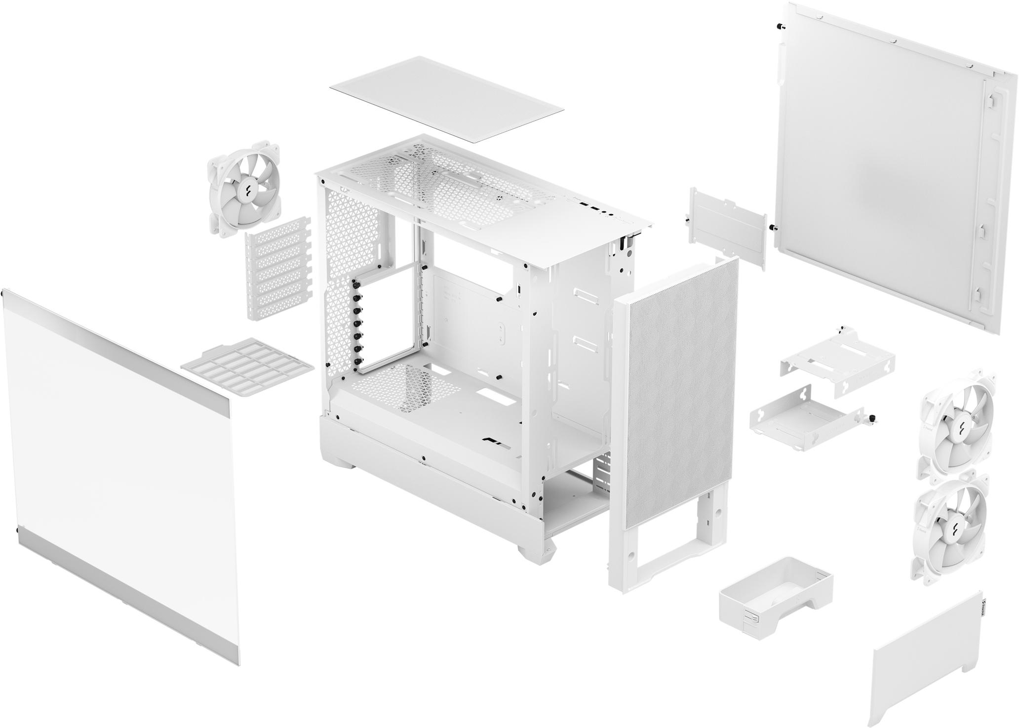 Fractal Design - Caixa ATX Fractal Design Pop Air RGB White TG Clear Tint