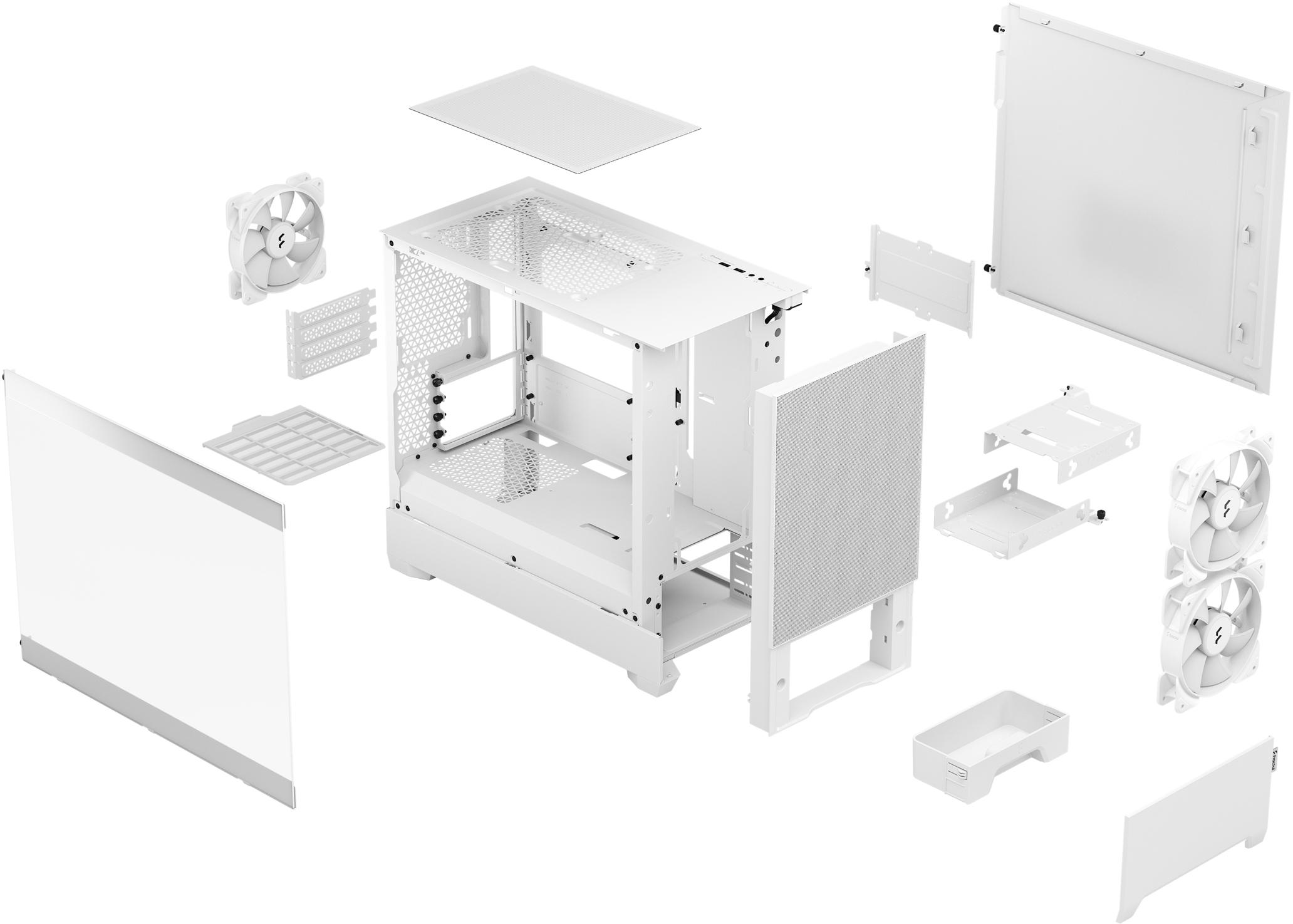 Fractal Design - Caixa Micro-ATX Fractal Design Pop Mini Air RGB White TG Clear Tint